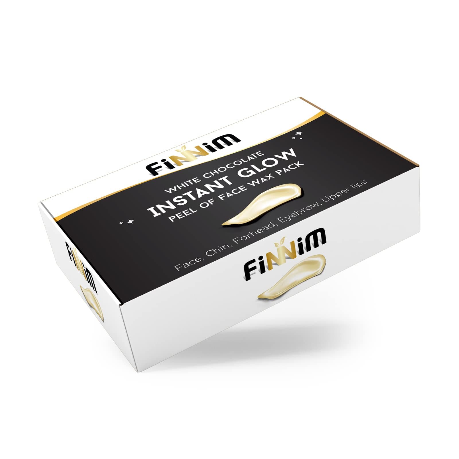 finnim Premium White Chocolate Facial wax, Upper lips, Eye brow, Cheek, Chin, For head etc.