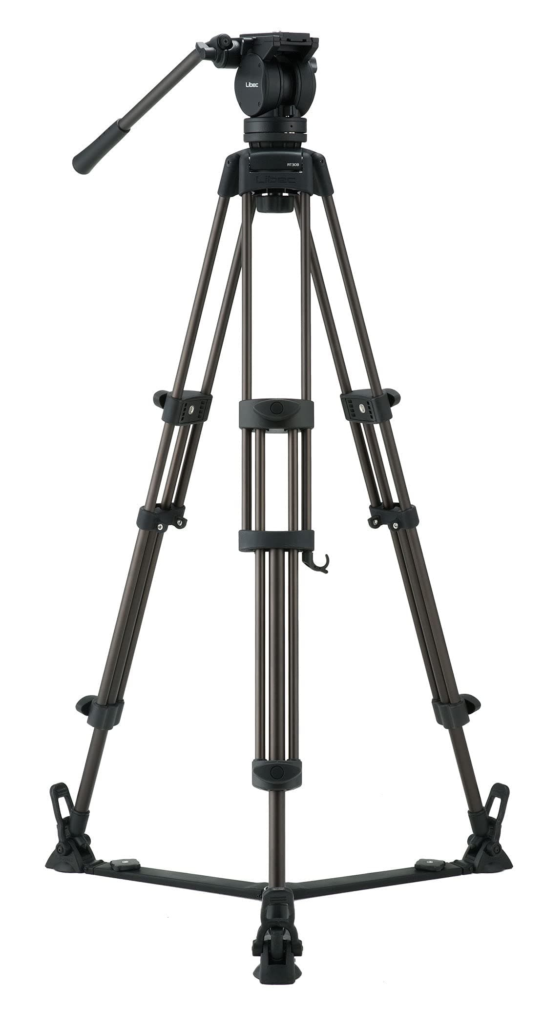 LX7 Tripod System with Floor Spreader and Case, 75mm Ball Diameter, 8 kg/17.6 lb Load Capacity