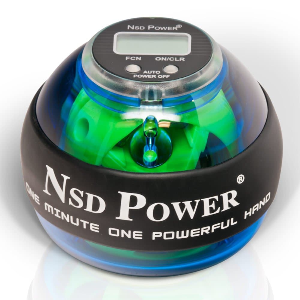 NSD Power® Winner’s E-Sound Spinner Gyroscopic Wrist and Forearm Exerciser featuring Digital LCD Counter & Sound Generator