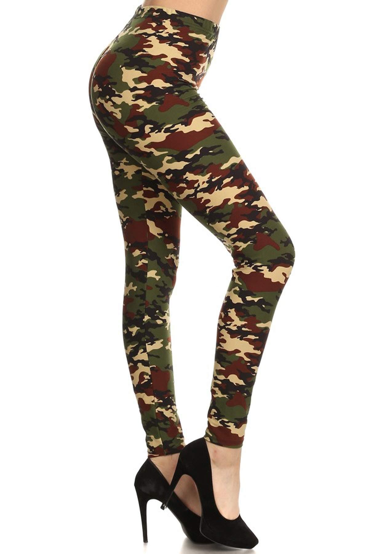 Leggings Depotwomens Solid Leggings With 3 Inch Waistband Leggings