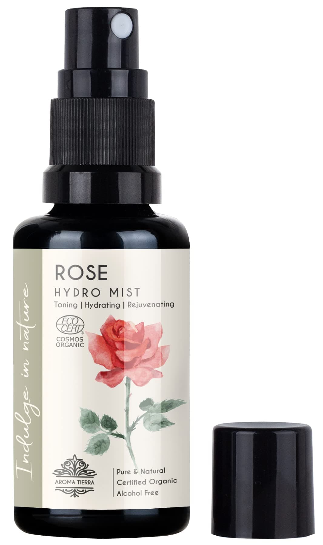 Organic Rose Water (Hydrosol Spray Mist) - For Face, Skin, Hair, Facial Toner, Astringent, Hydrating - Sleep & Anxiety - 100% Pure, No Alcohol