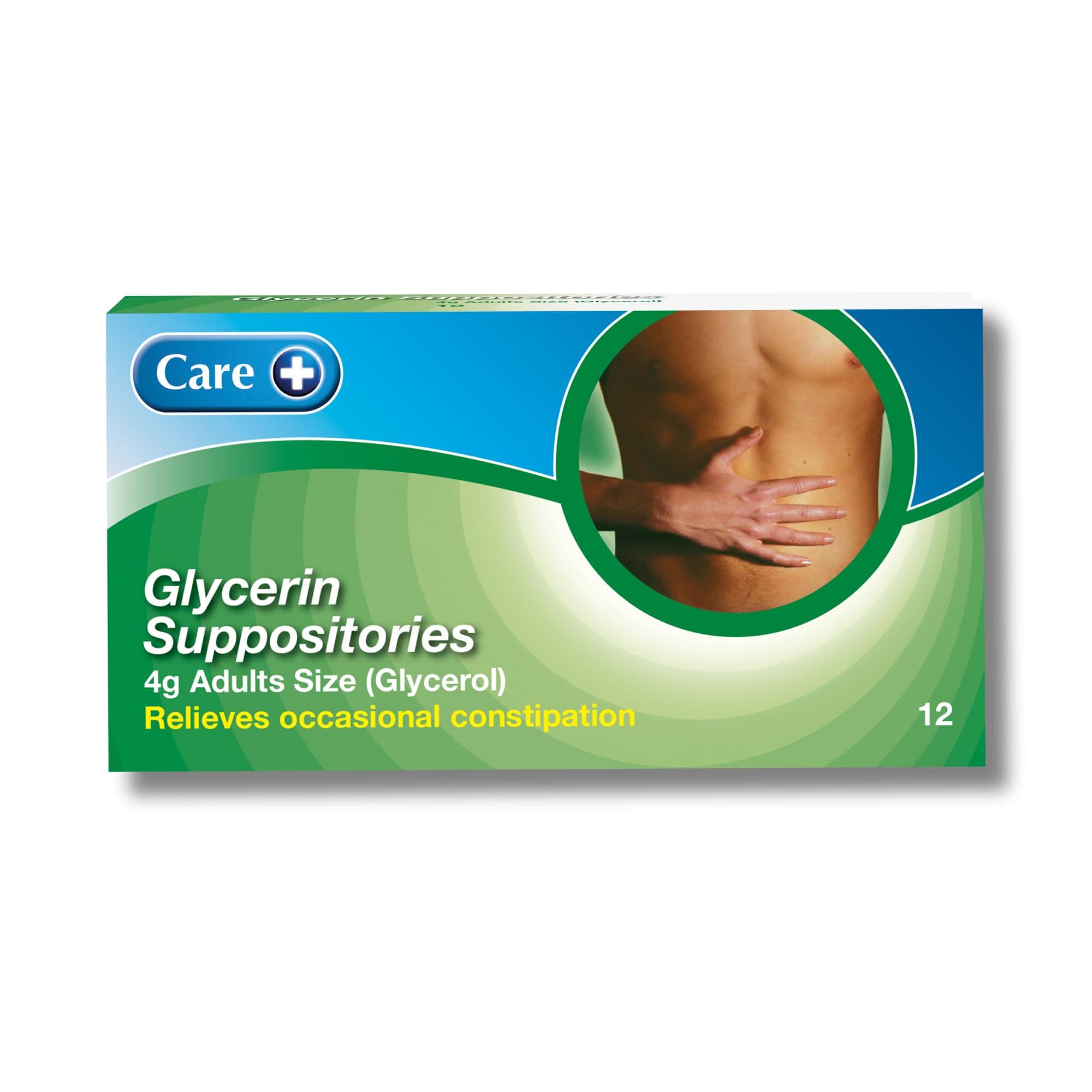 Two Packs of Care Glycerin Suppositories 4g Adult 12