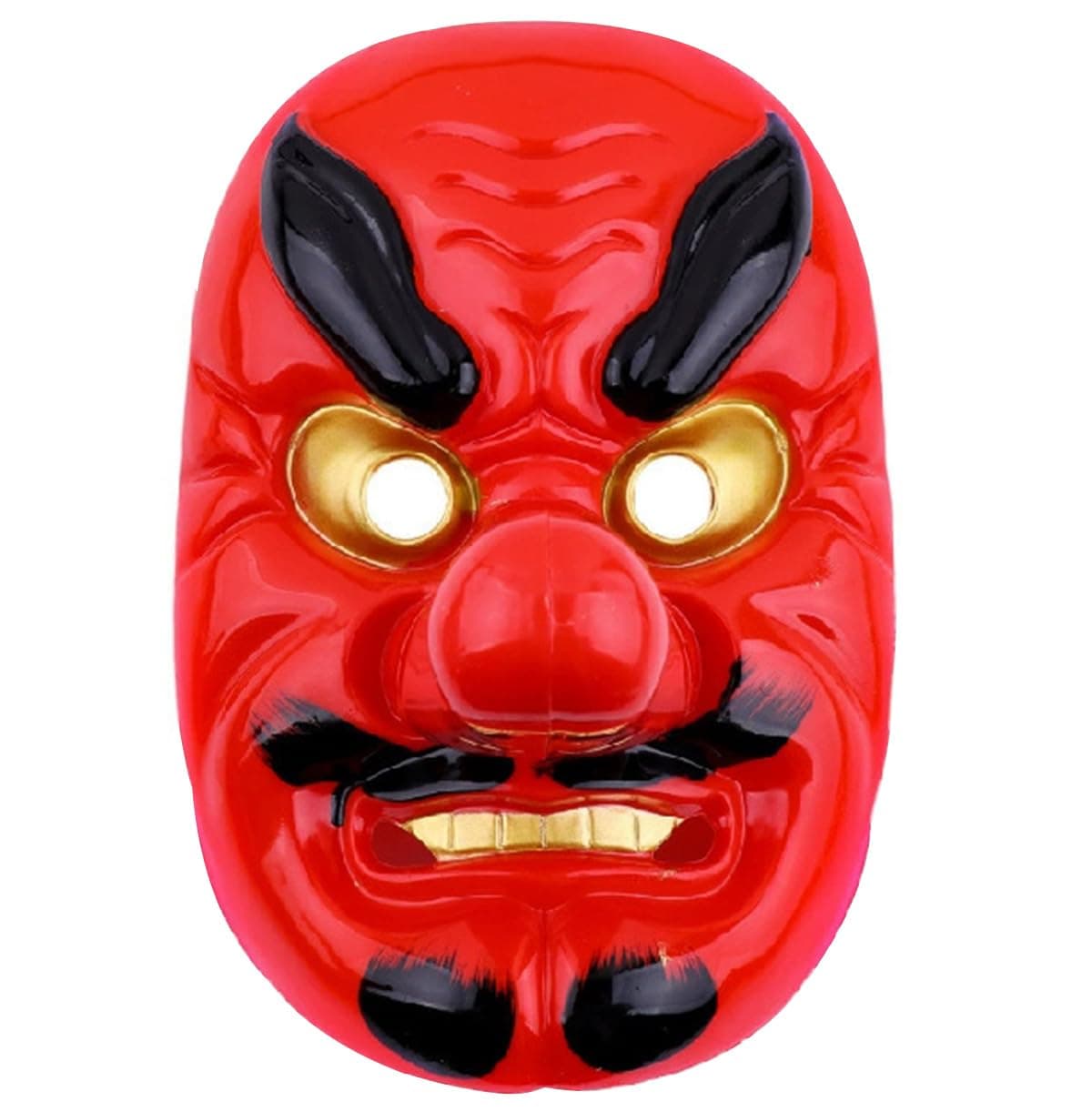 Japanese Tengu Noh Cosplay Mask PVC Demon Prajna Full Size Adult Halloween Costume Props