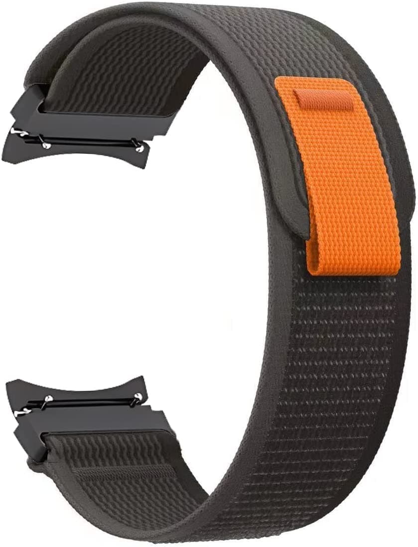 AMiRITE ABS023 Trail Velcro Loop Nylon Bands Compatible with SAMSUNG Galaxy Watch 4 Band, Adjustable Silicone Sport Watch Band Replacement Strap for Galaxy Watch4 Classic 46mm/Classic 42mm, Galaxy 4 40mm/44mm Men Women Unisex