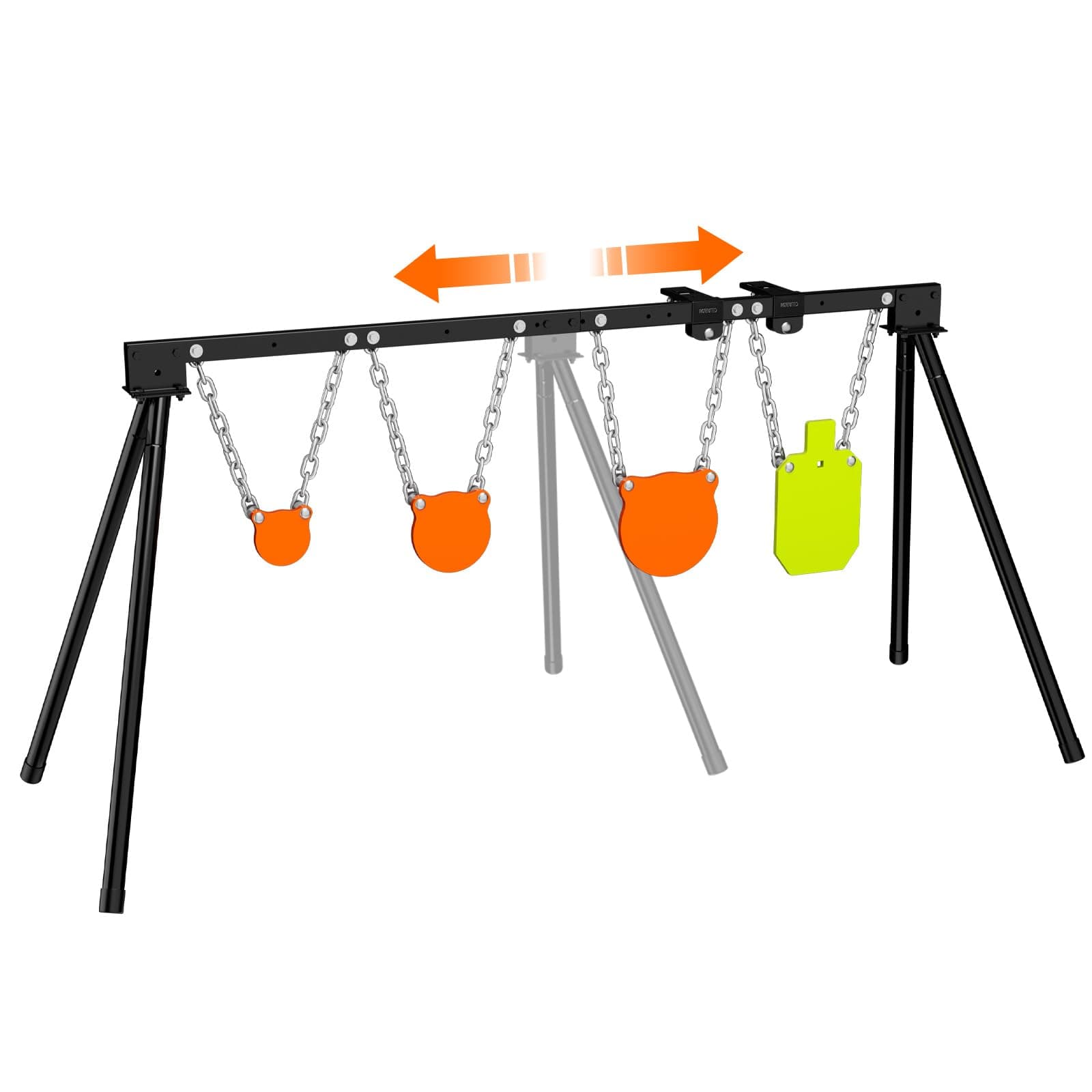 Highwild Expandable AR500 Steel Targets System 3/8" Thick Complete Shooting Targets with Stand, 4", 6", 8" Gongs + 7" x 12" Torso with 1 Stand, 2 Extension Brackets & 4 Mounting Kits