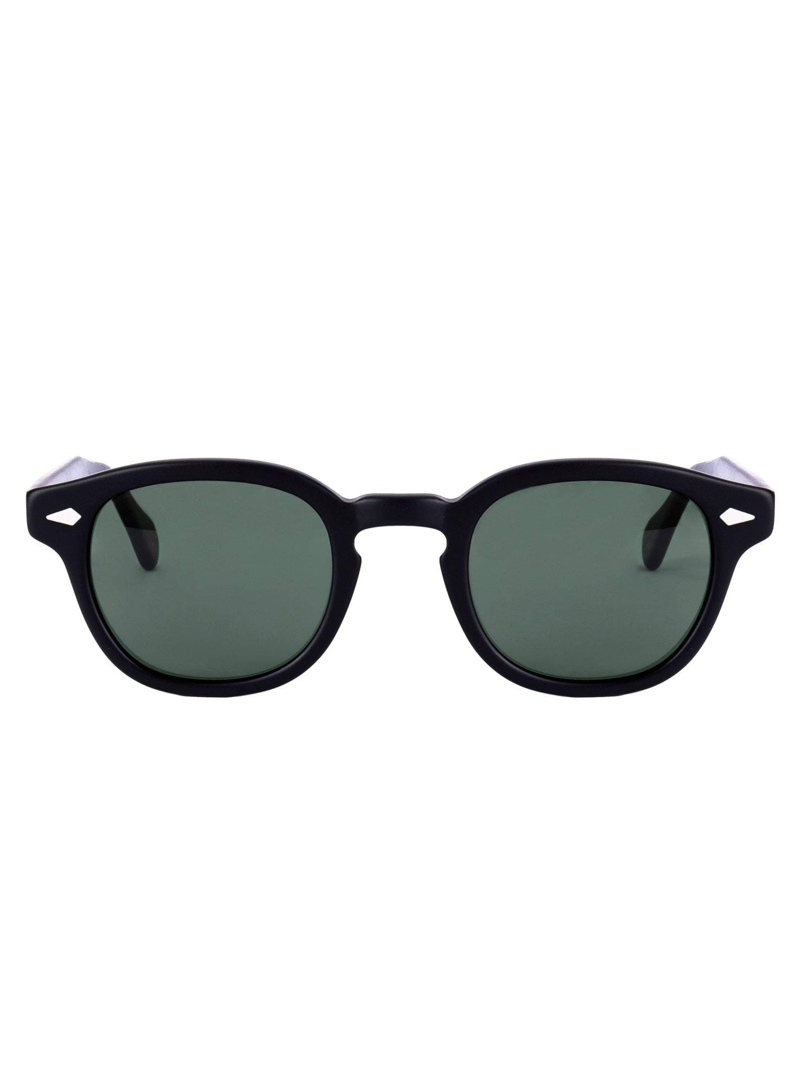 Luxury Fashion | Moscot Man LEMTOSHMATTEBLACK Black Acetate Sunglasses | Season Permanent