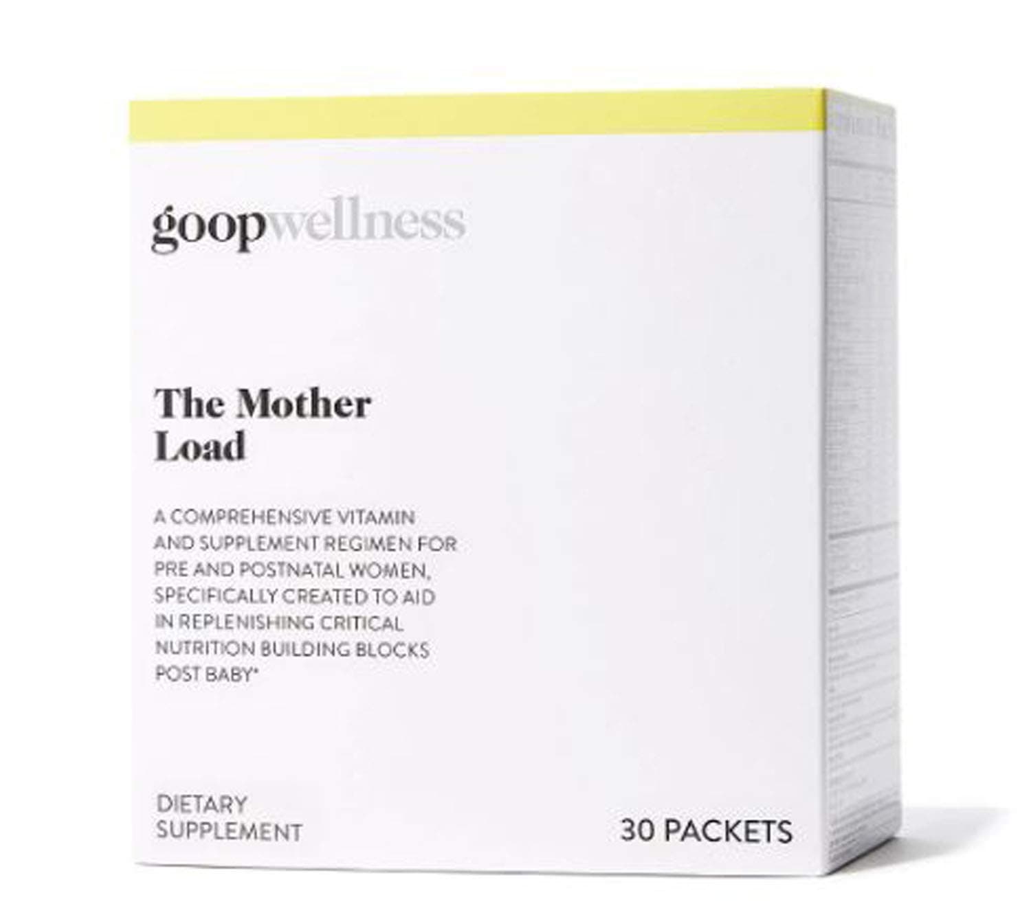 GOOP The Mother Load Prenatal Vitamins 30 Packets! Blend of 50 Vitamins and Nutrients! Vitamins and Supplement for Pregnancy! Perfect for A Healthy Pregnancy! (The Mother Load)