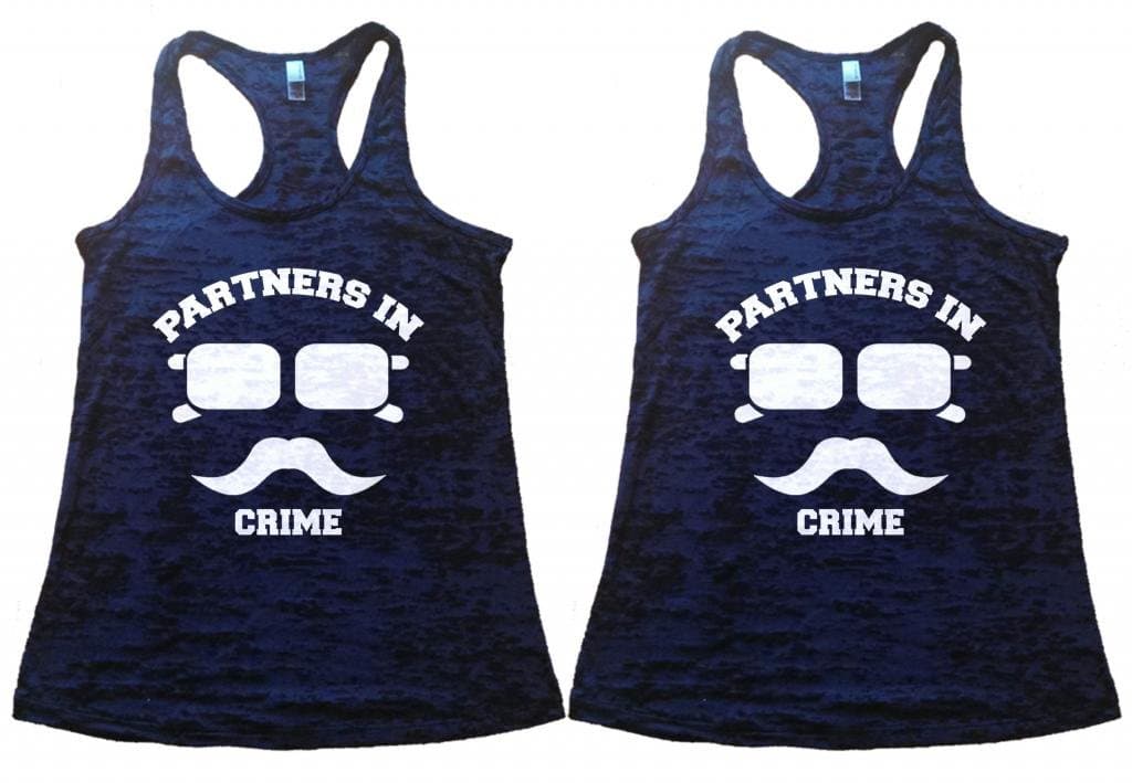 Shirts By Sarah Women's Best Friend Tank Tops Partners In Crime Hipster