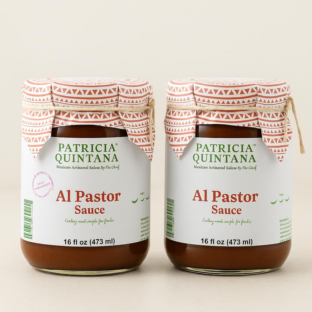 - Al Pastor Cooking Sauce - Authentic Artisanal Mexican Marinades - Perfect for making Al pastor Tacos, Burgers, Grilled Chicken and More (16 oz, 2 Jars)