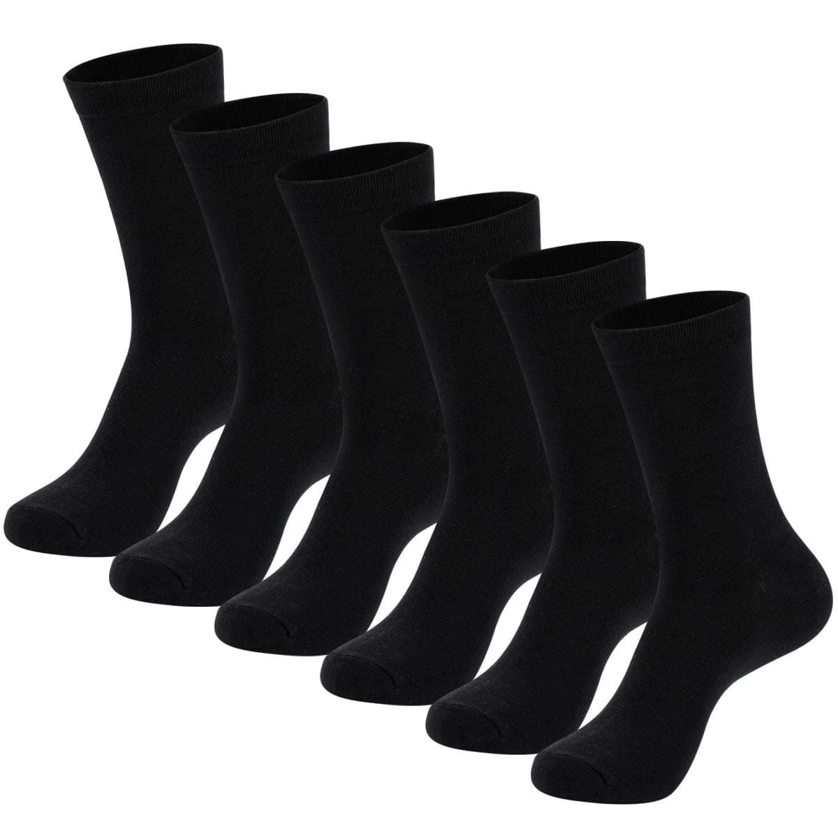 Men's Dress Socks High Ankle Men Casual Dress Socks Cotton 6 & 12 Pairs by MAGIARTE