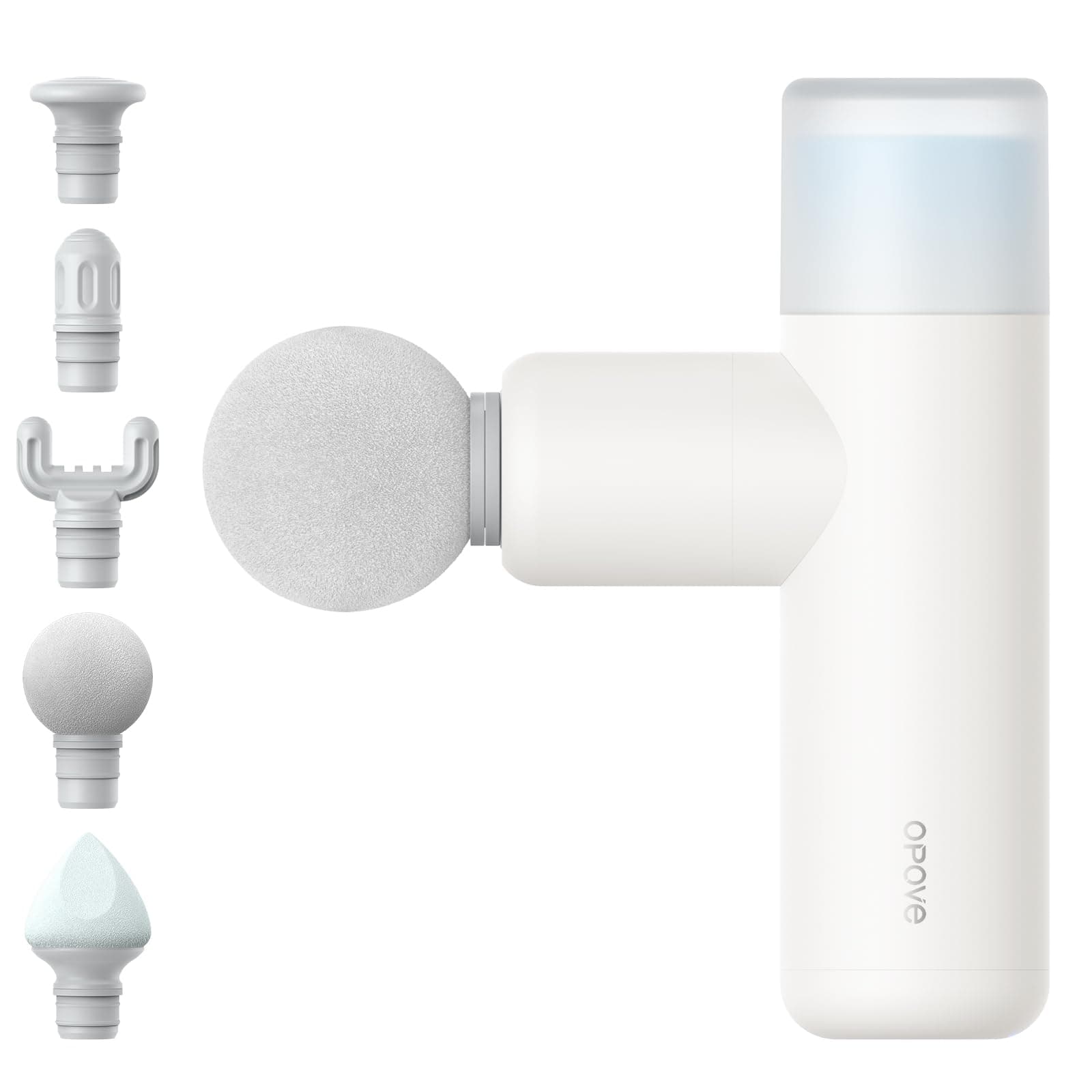 opove M3 Mini Massage Gun for Back Pain Relief, with Facial Mode, 7mm Amplitude, 4 Speed Levels Ultralight Portable and Rechargeable Fascia Gun Active Recovery Women Gifts