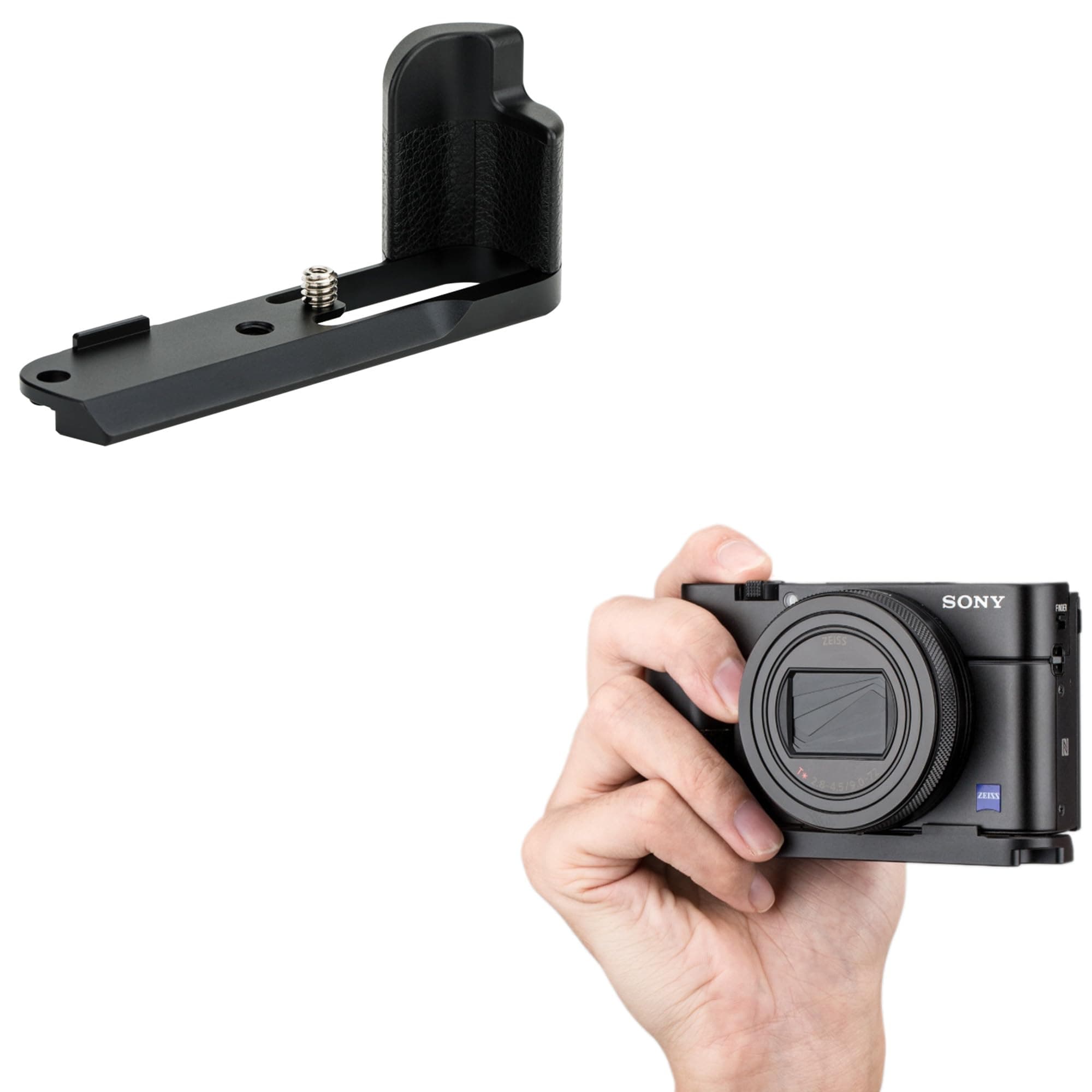 JJC Aluminum Camera Hand Grip for Sony RX100VI RX100V RX100VA RX100IV RX100III RX100II RX100 Cameras