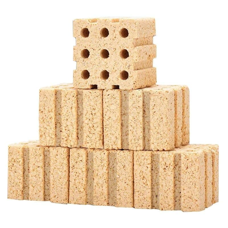 aqua nature Aquarium Ceramic 9 Hole Bio Brick Cultivate Nitrification Bacteria House Super Energy Filter Media For Freshwater&Saltwater Aquarium Nx-41(Pack Of 1Pcs)