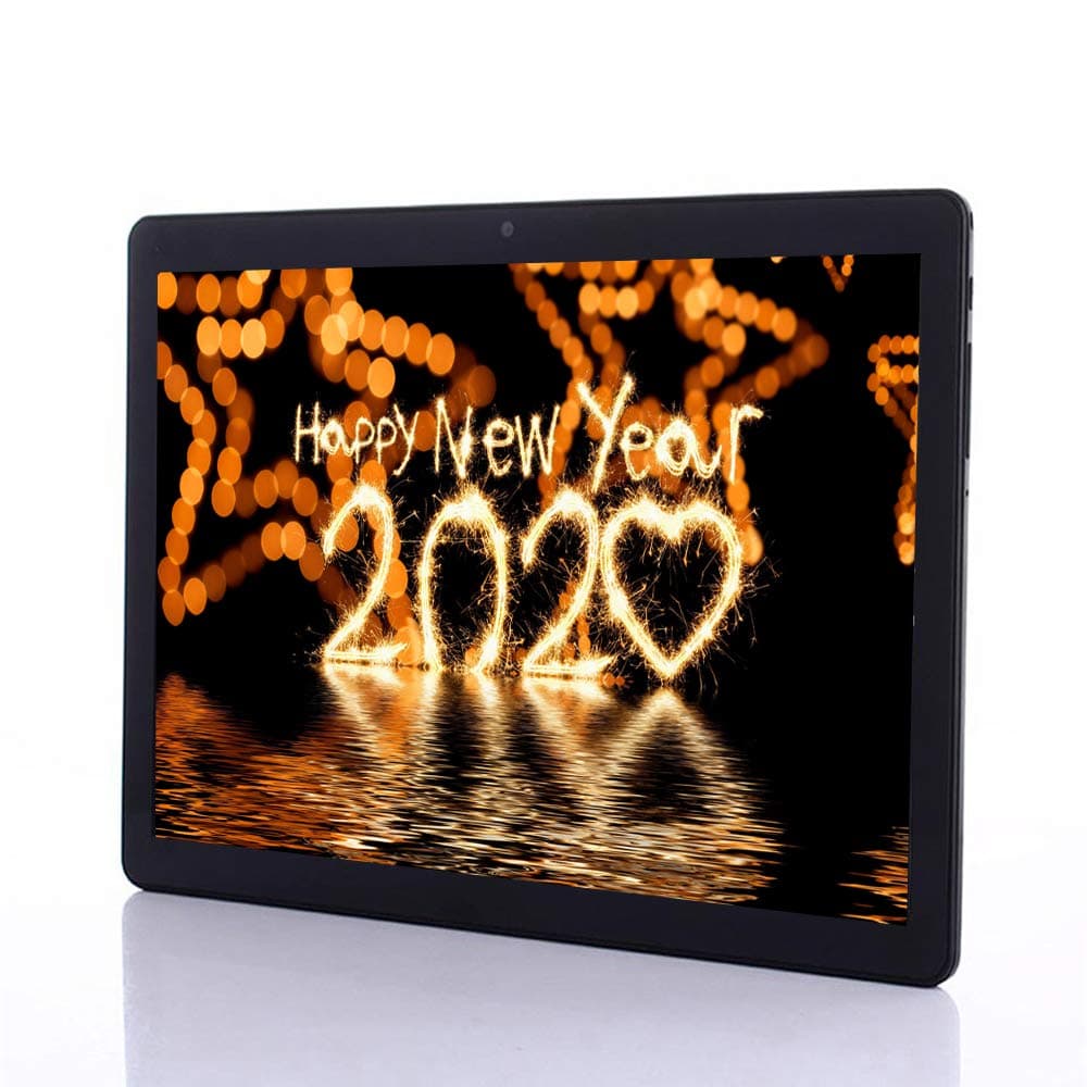 Android Tablet 10 inch(10.1") - Octa-Core Processor, RAM 4GB, ROM 64GB, 1280*800 IPS-Display, Android 7.0 Phablet, 3G Dual Sim Card Slots,Dual Cameras,WIFI,GPS,Google Certified Tablets PC (Black)