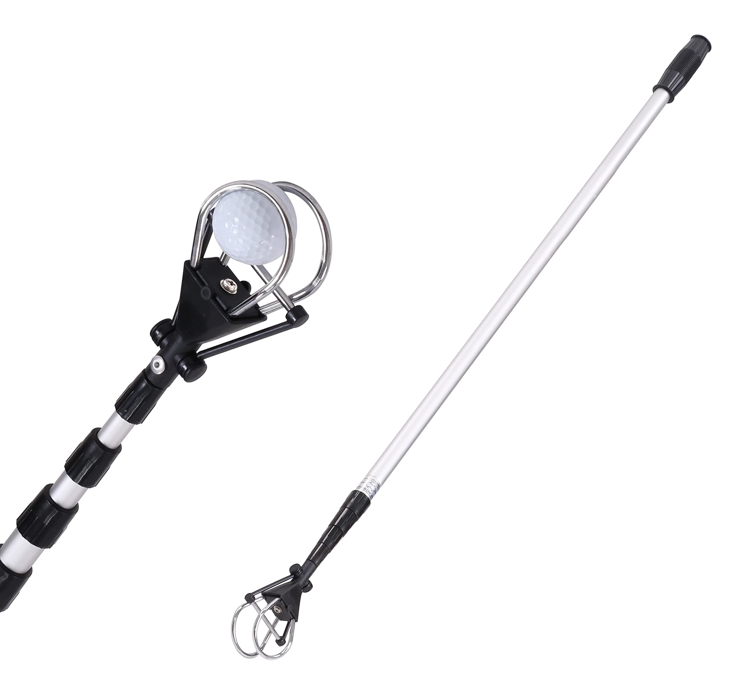 HOW TRUEGolf Ball Retriever, 12ft 15ft 18ft Aluminum Alloy Golf Ball Retriever Telescopic for Water Golf Ball Picker Grabber Golf Accessories Golf Gift