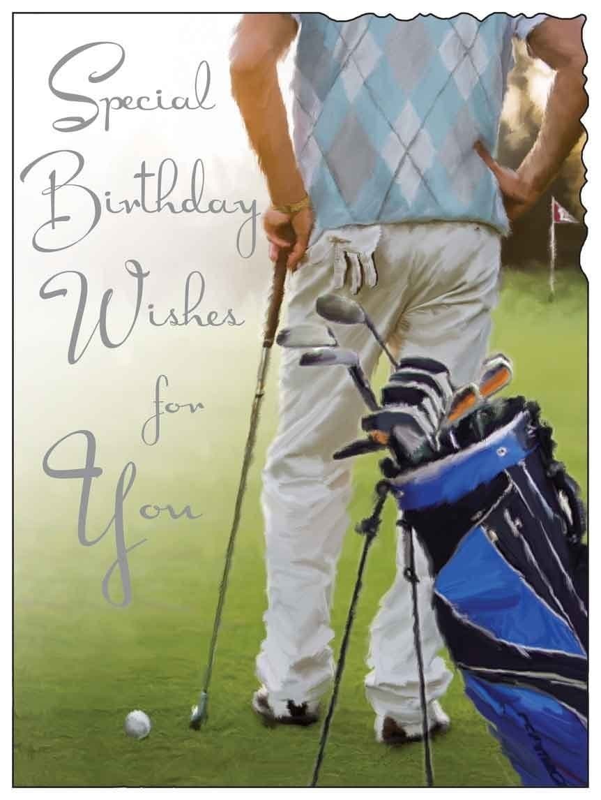 Golf Happy Birthday Card (JJ1665)