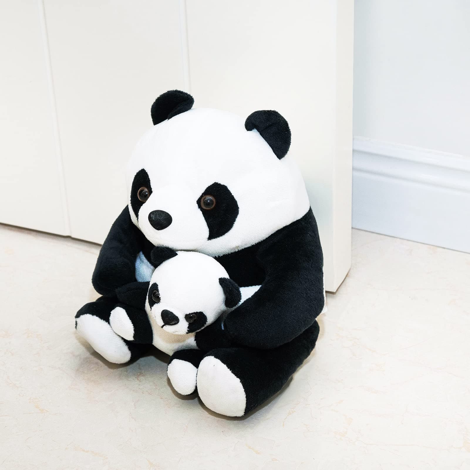 Marwood Cute Door Stopper Decorative Door Stops for Home and Office, Panda Weighted Interior Doorstop Fabric Stuffed Animal Door Stopper Floor Decorative