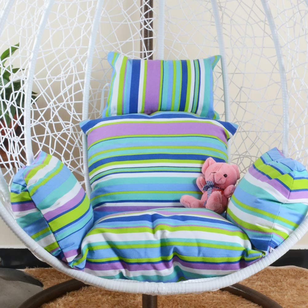 DULPLAYHanging egg Swing Chair cushions, For indoor Outdoor Patio backyard Stilvoll Comfortable Relaxing With cushion-D