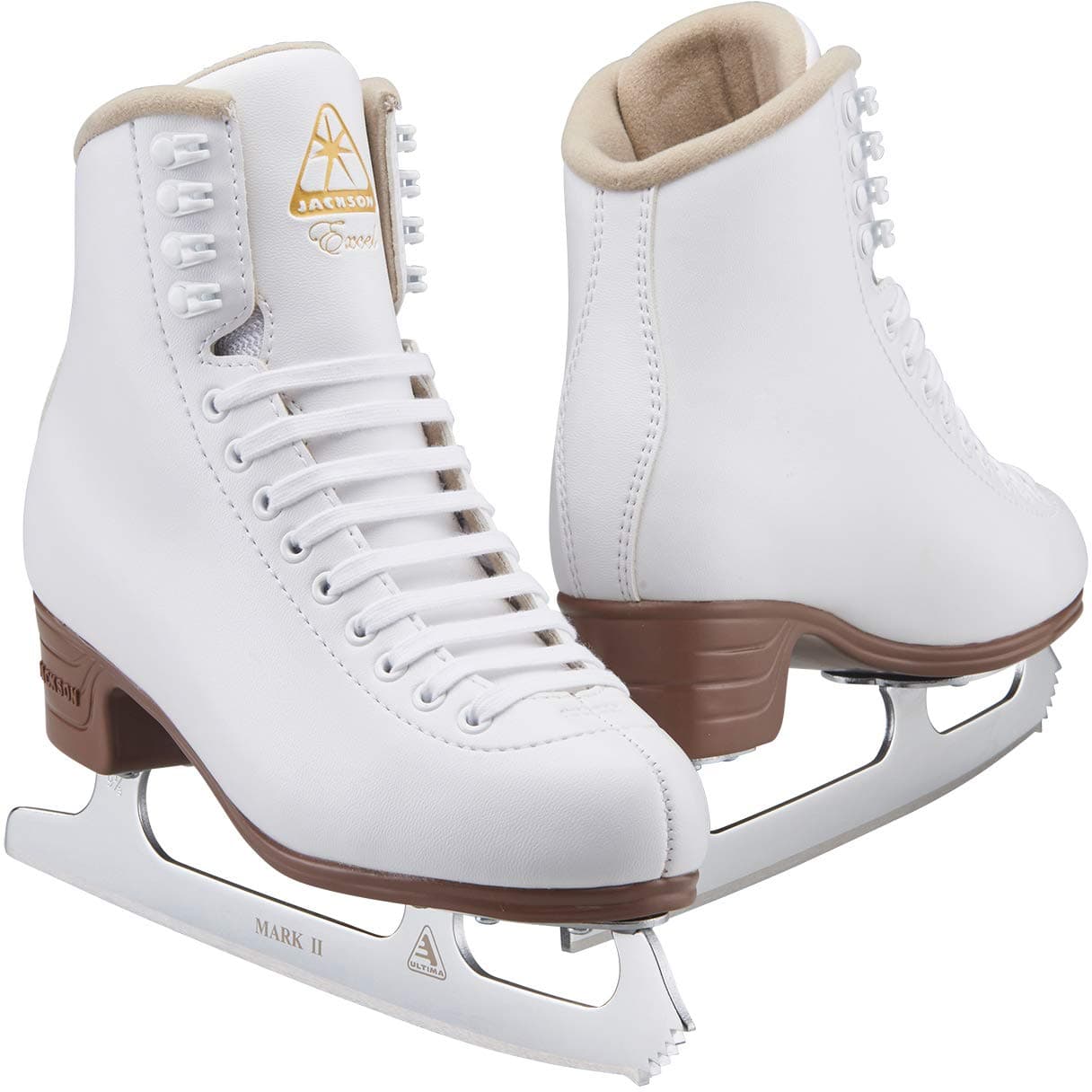 Jackson Ultima Excel Women's/Girls Figure Skate Bundle with Skate Guards