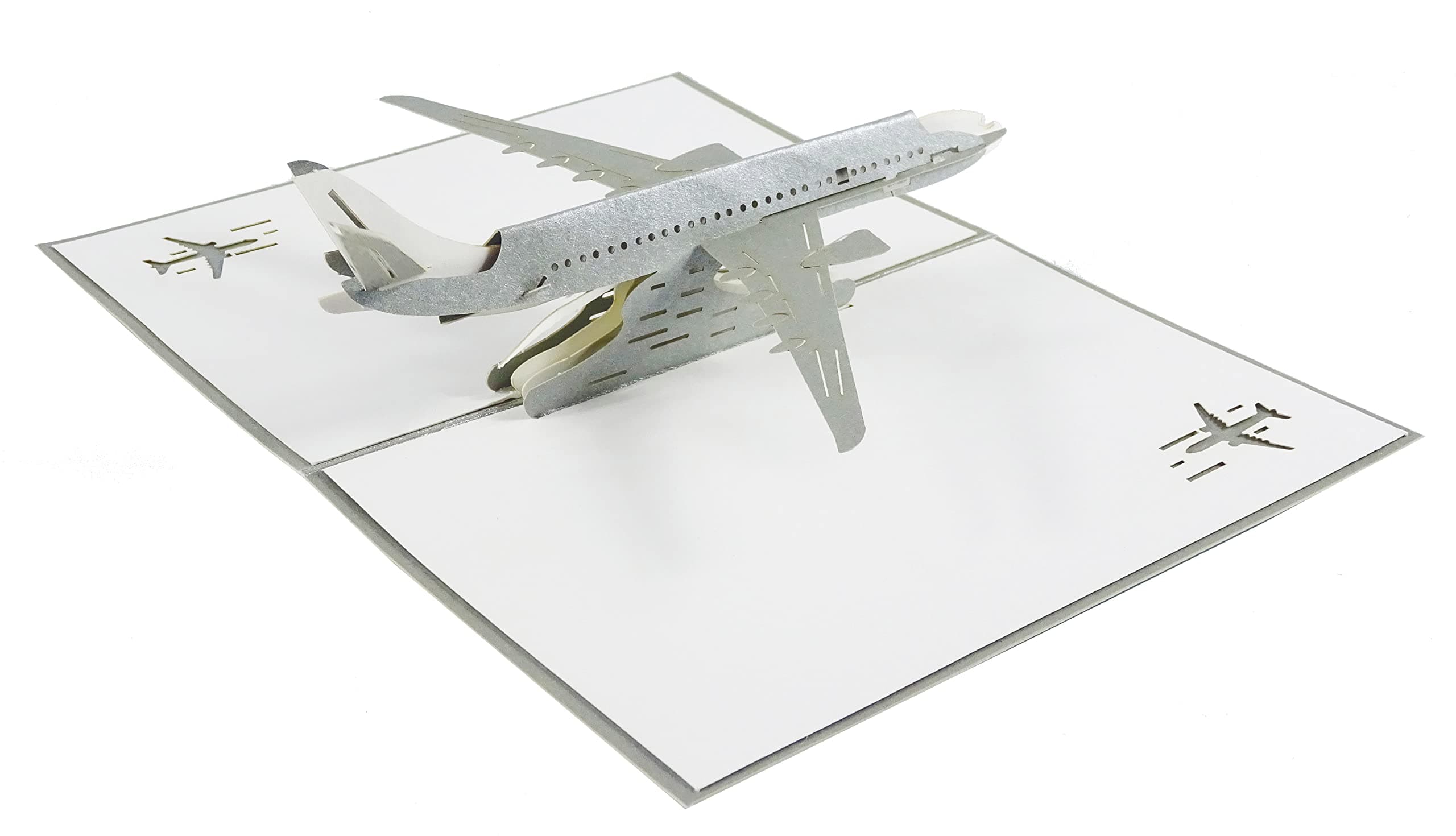 Airliner Airplane Plane Design 3D Pop Up Card Greeting Card Birthday Card Airplane Gift Pilot Gift