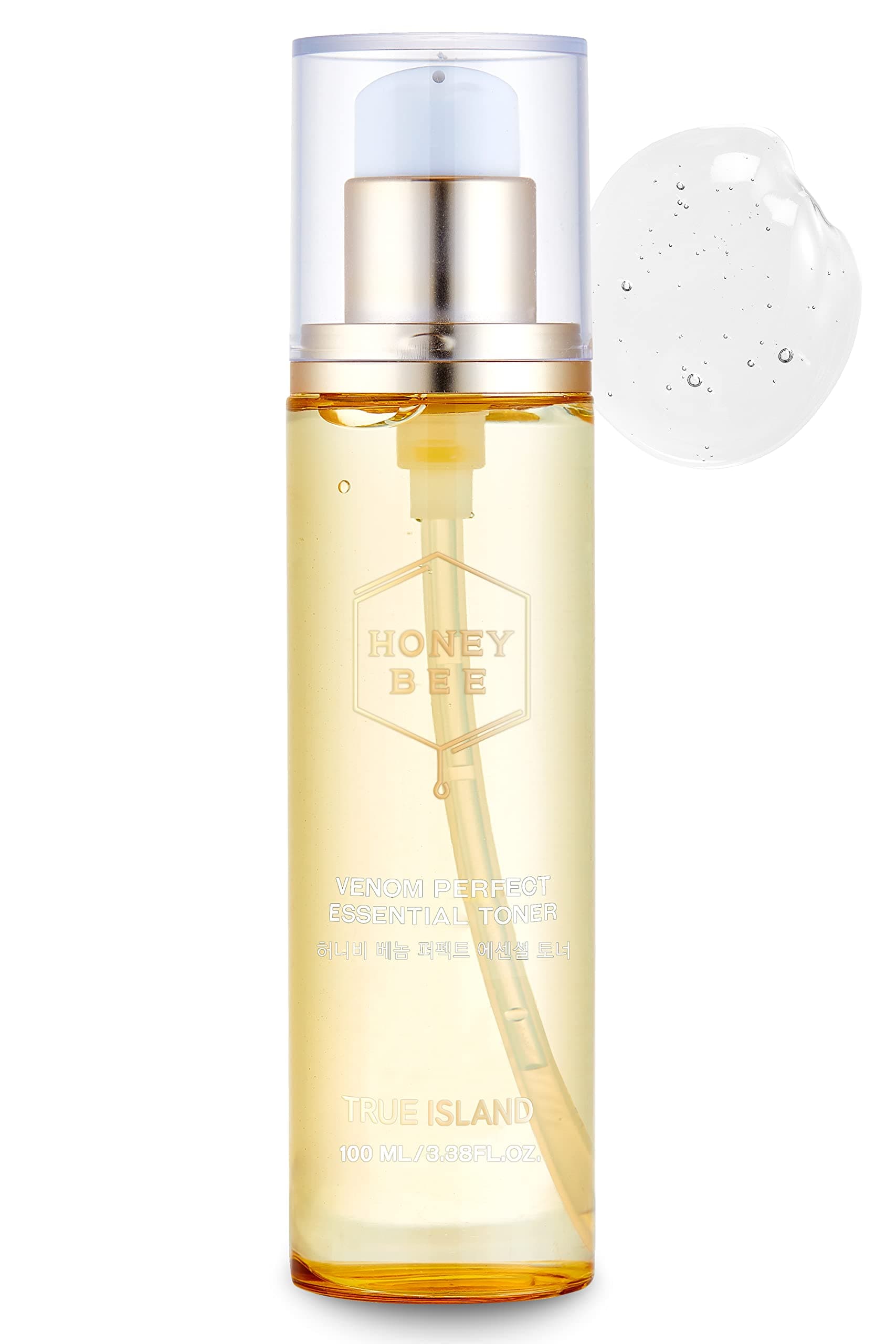 [TRUE ISLAND] HONEY BEE VENOM PERFECT ESSENTIAL TONER - 100ml / 3.38 fl.oz l Korean Skin Care l Bee Venom Nourishing Toner