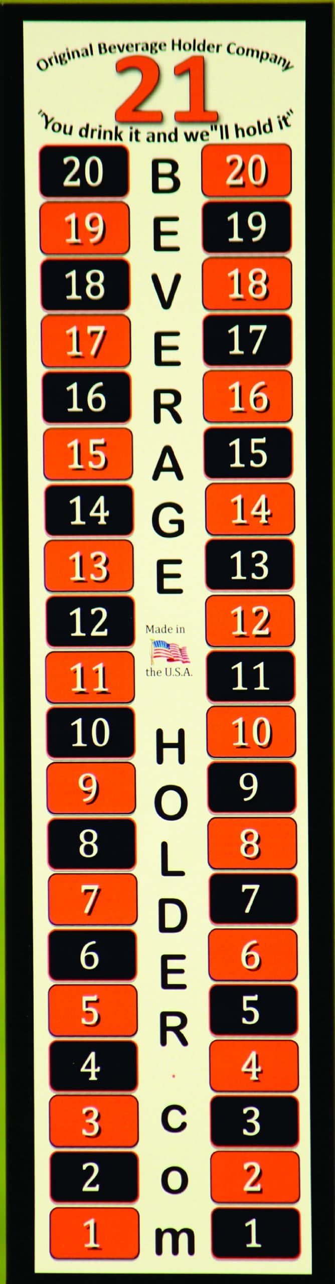 Portable Scoreboard Decal - blue and orange