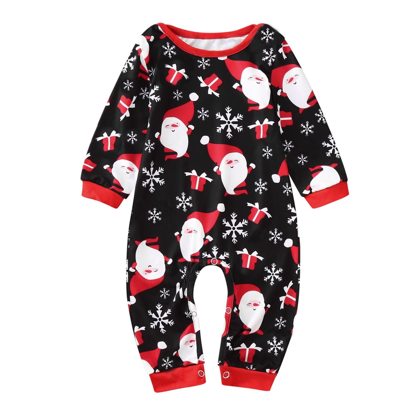 A Family That Prays Together Stays Together Pajamas Santa Romper Jumpsuit Merry Baby Christmas Sleeve Prints Clothes Long Family Matching Summer Pajamas for Family