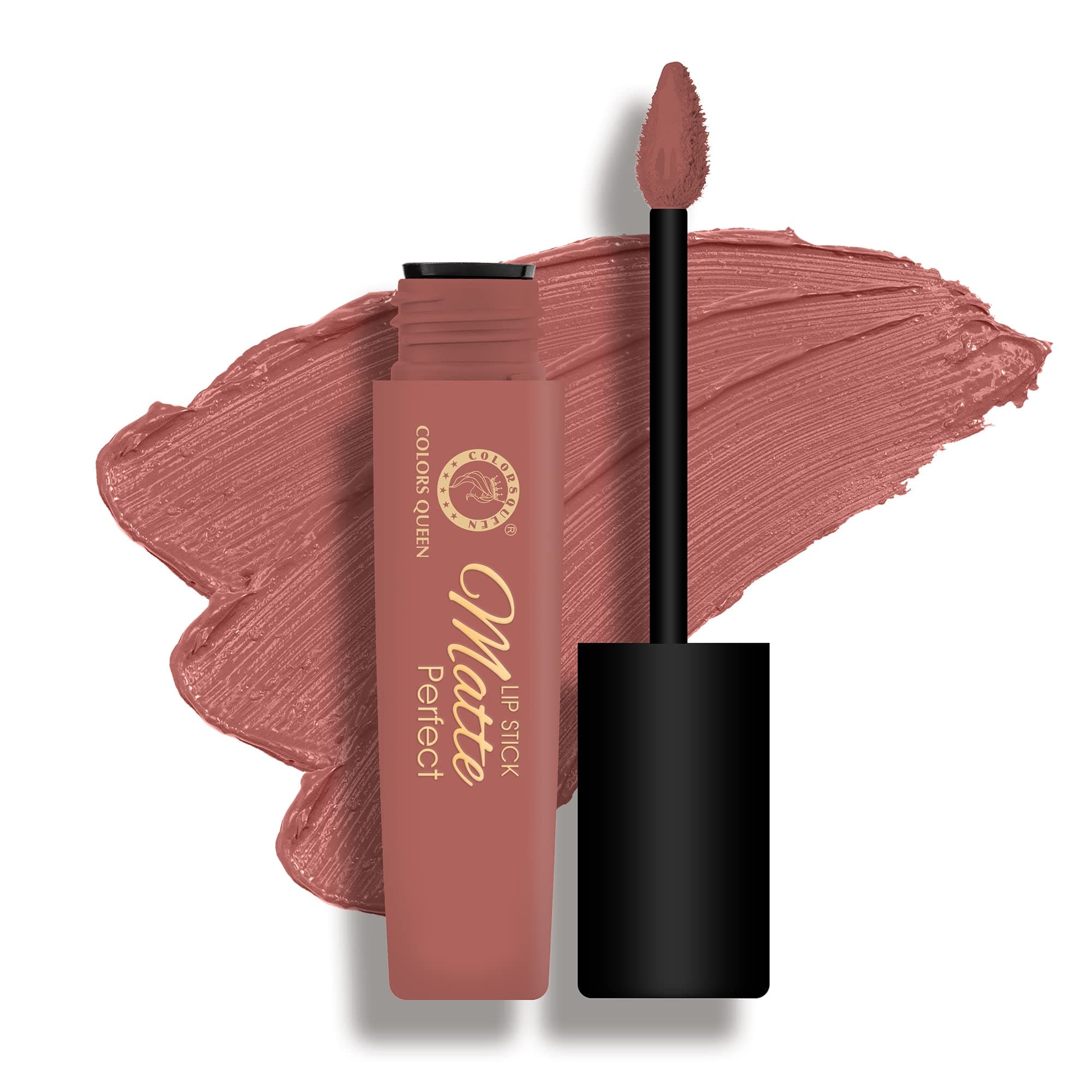 Matte Perfect Lipstick - 100% Non Transfer, Waterproof Matte Lipstick, Liquid Lipstick Matte, 18 hour Stay, Long Lasting Matte Lipstick for women (08 - Pretty Plum)