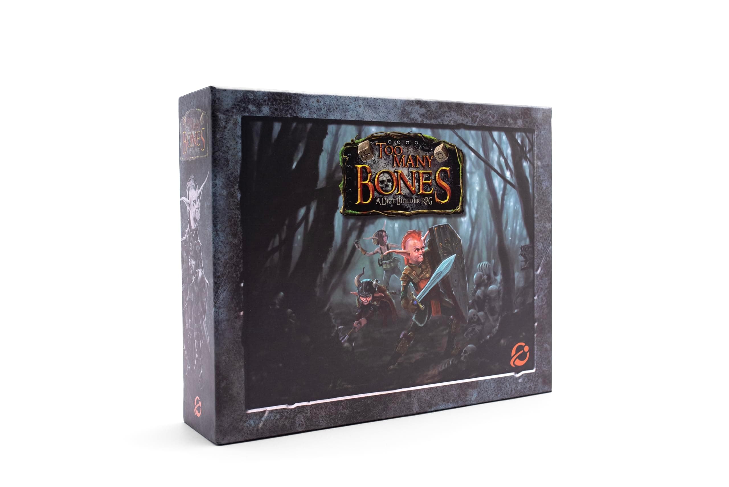 Chip Theory Game Overbones Dice Builder Strategy Game - Solo and Cooperative Tactical RPG Adventure for 1-4 Players