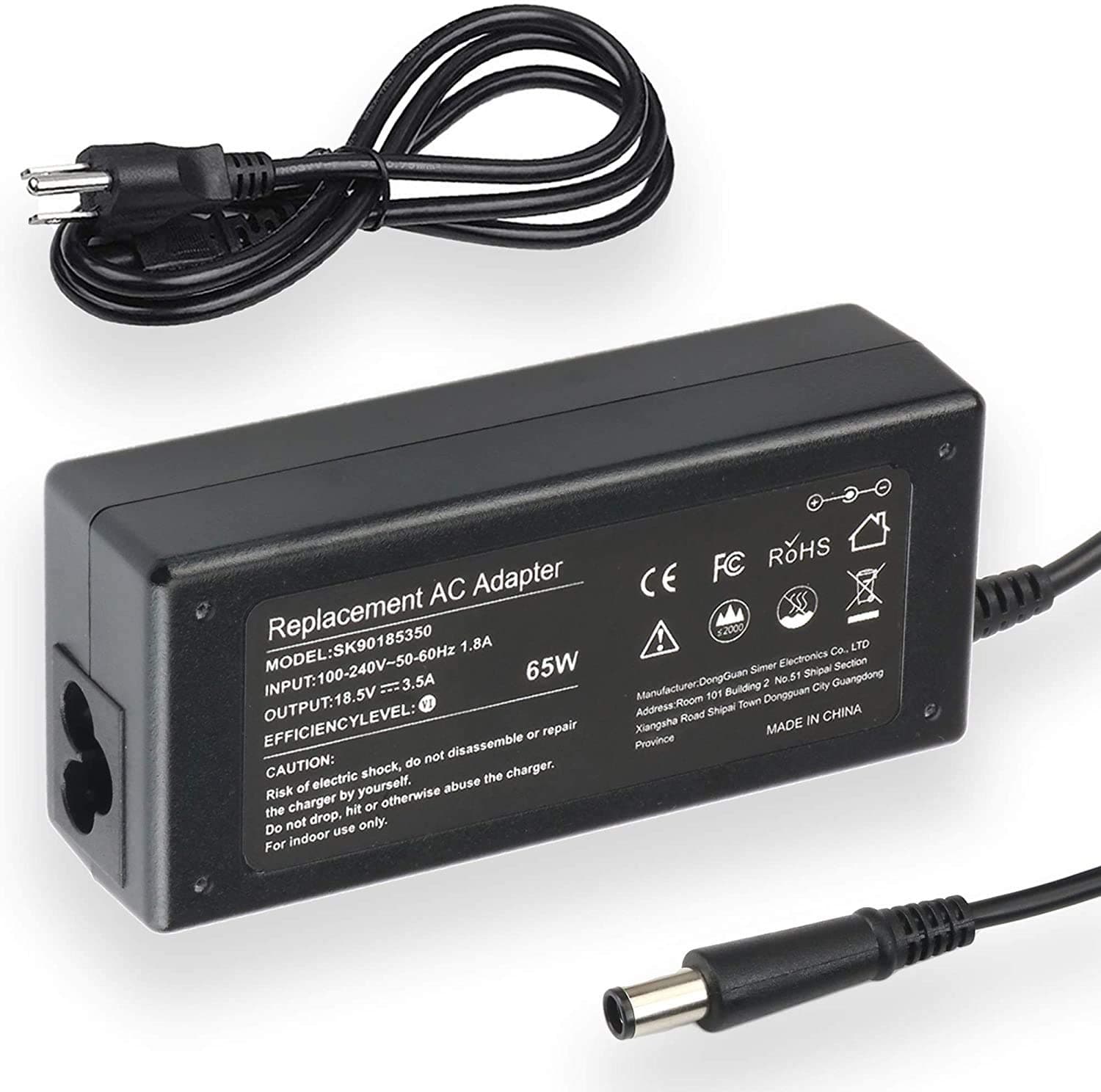 AC Adapter Charger for HP ProBook 640 G1, k4l16ut, 650 G1, k4l00ut; HP EliteBook Folio 9480m, j5p80ut, j5p78ut; HP ProBook 450 G2, l8d99ut, l8e08ut Laptop Notebook Battery Power Supply Cord Plug