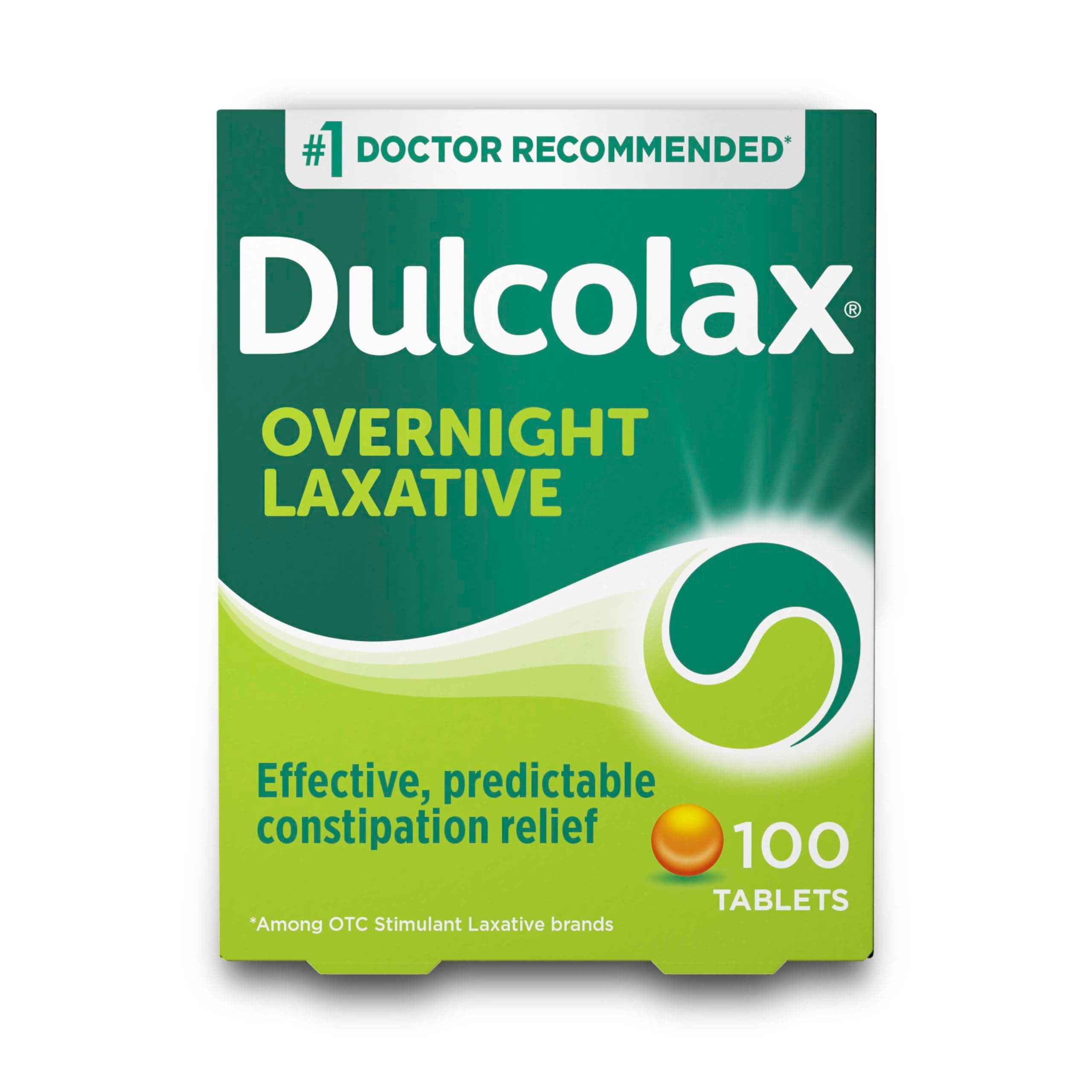 Stimulant Laxative Tablets, Predictable & Effective Constipation Relief, Relieves Straining & Bloating, Bisacodyl 5 mg, 100 Count