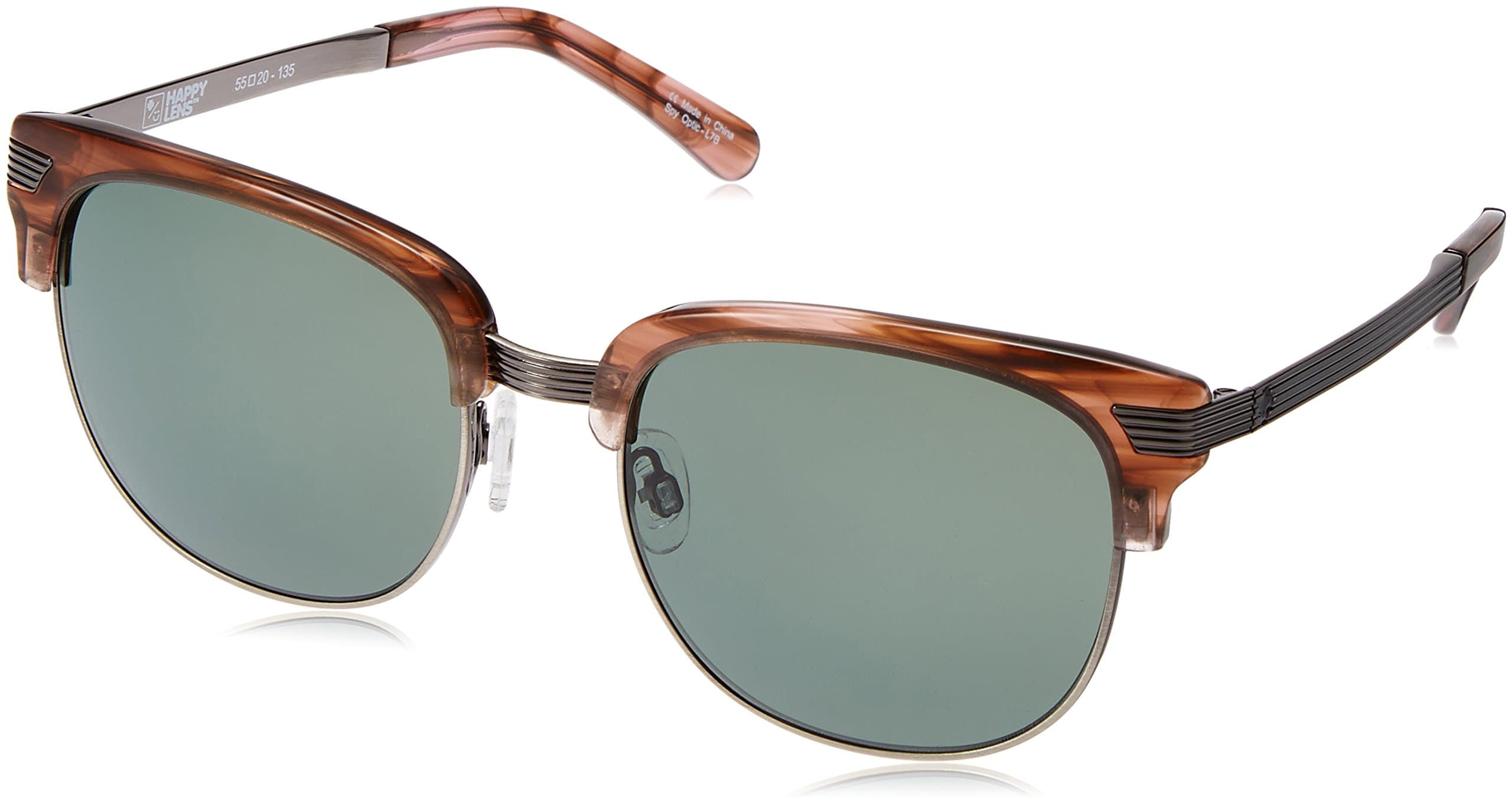 Spy Optic BLEECKER PINK SMOKE Sunglasses w/HAPPY GRAY GREEN Lens