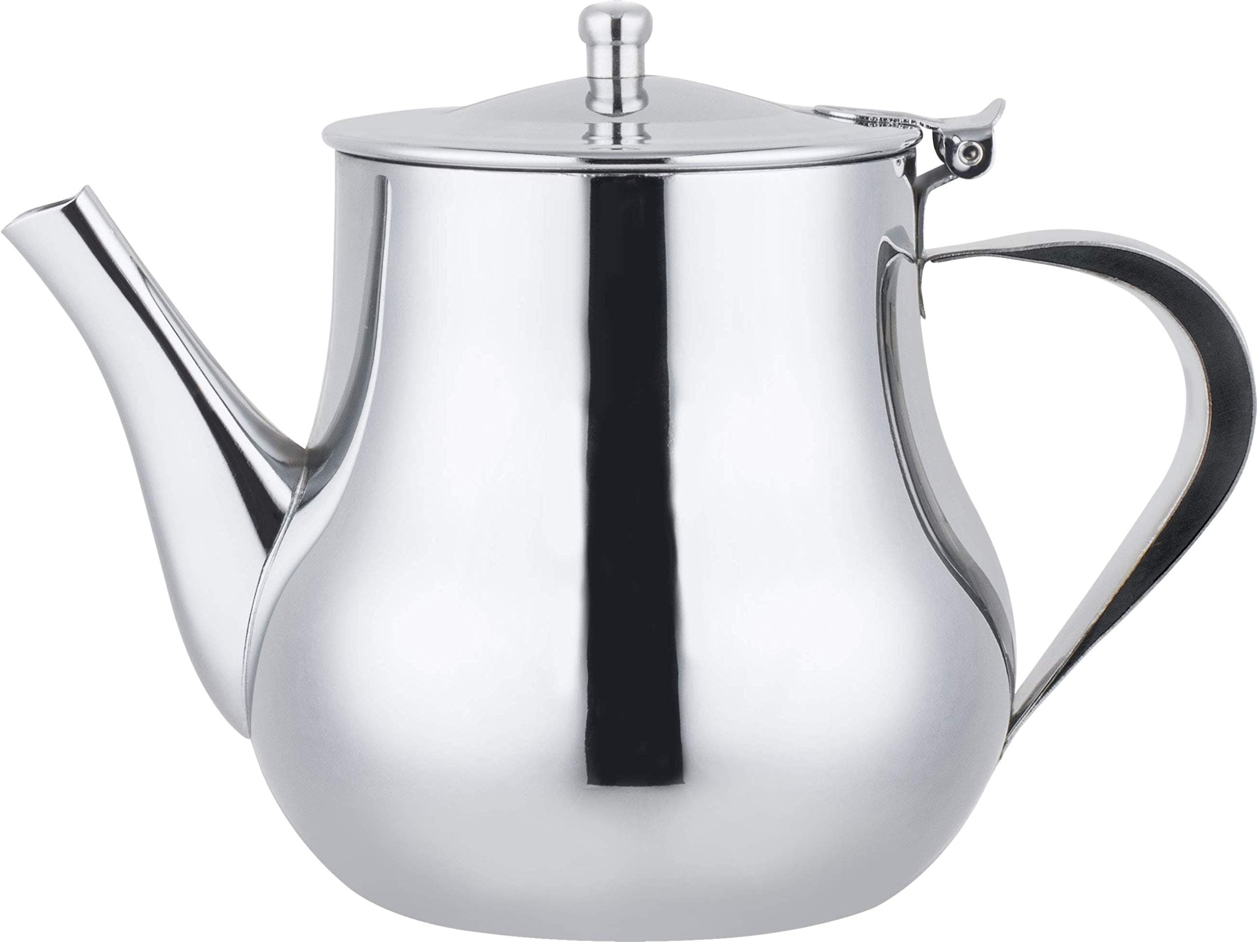 Cafe Ole CT502 Café Ole Royal Collection 18/8 Stainless Steel Teapot with Argon Welded Spout, 24oz