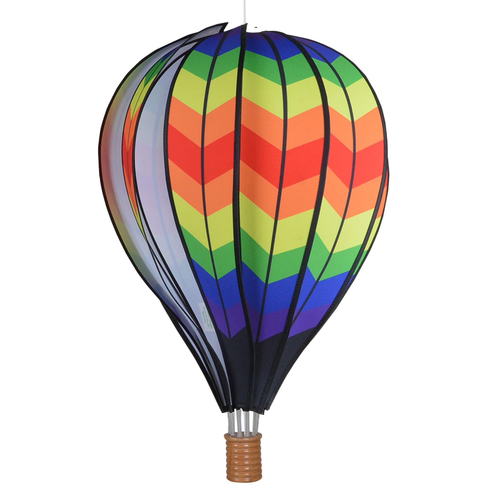 - Premier Kites 22 in. Hot Air Balloon - Double Chevron Rainbow