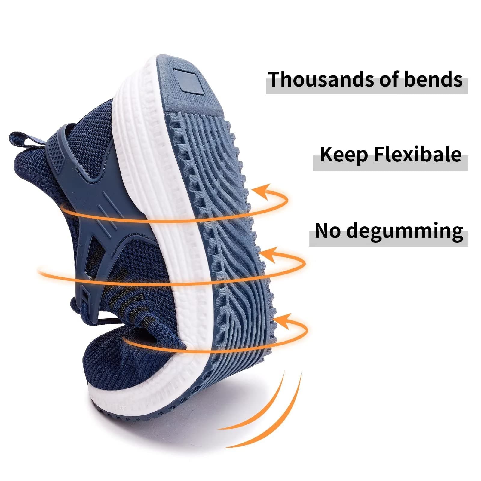 SDolphin Men's Running Shoes Sneakers - Tennis Workout Walking Gym Athletic Rubber Sole Breathable Comfortable Non Slip Fashion Shoes