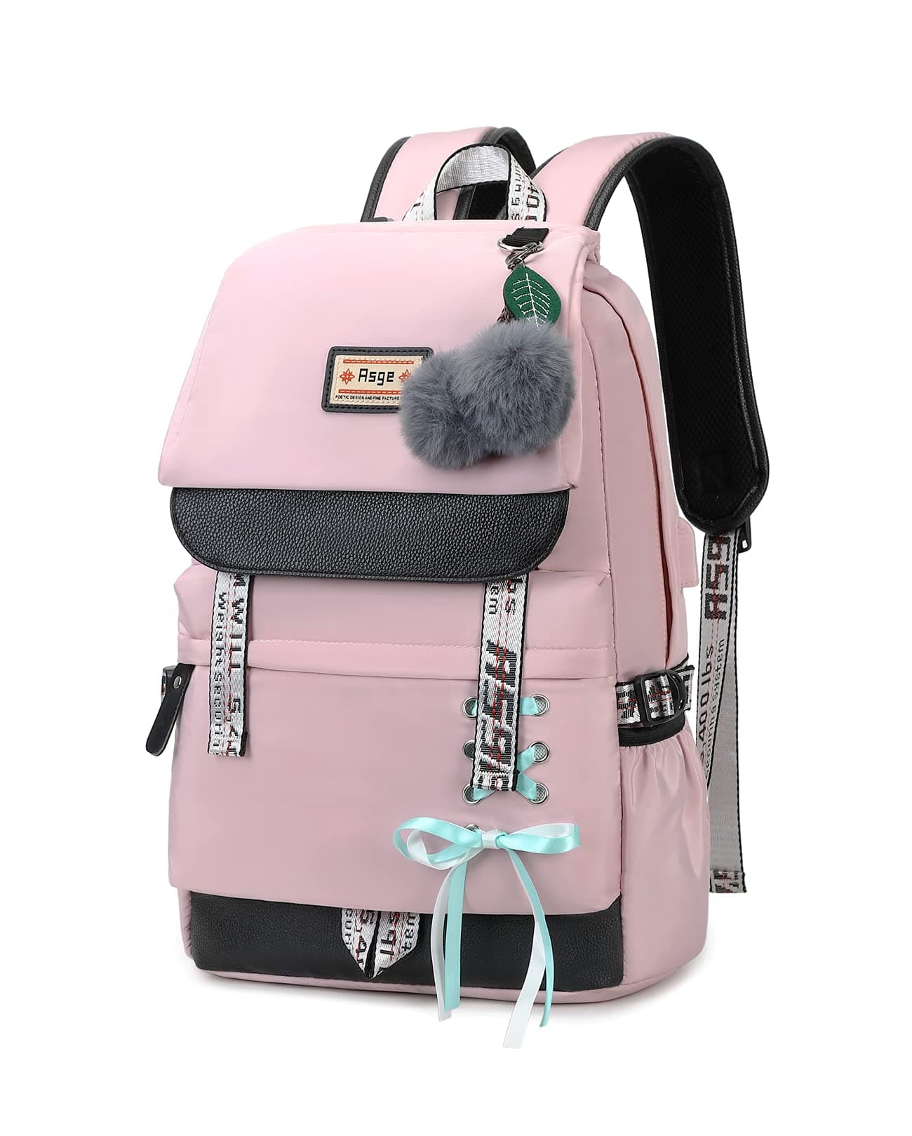 Girls Backpack School Bags for Girls Nylon Waterproof College Rucksack Fashion Casual Daypack Women Bookbag Boys Schoolbag Teenagers Durable Unisex Student Backpacks