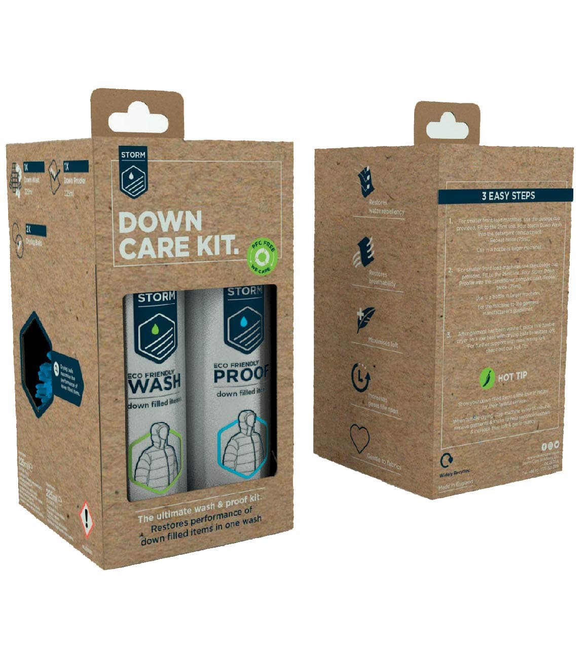 Storm Ultimate Down Care Kit for Cleaning and Waterproofing