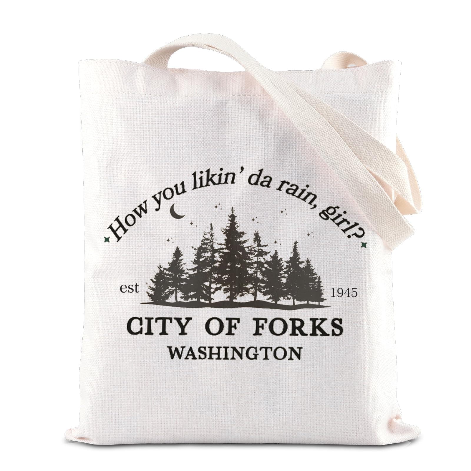 City Of Forks Merch Edward's Girl Gift Forks Washington Gift Vampire Lover Tote Bag Forks Washington Gifts