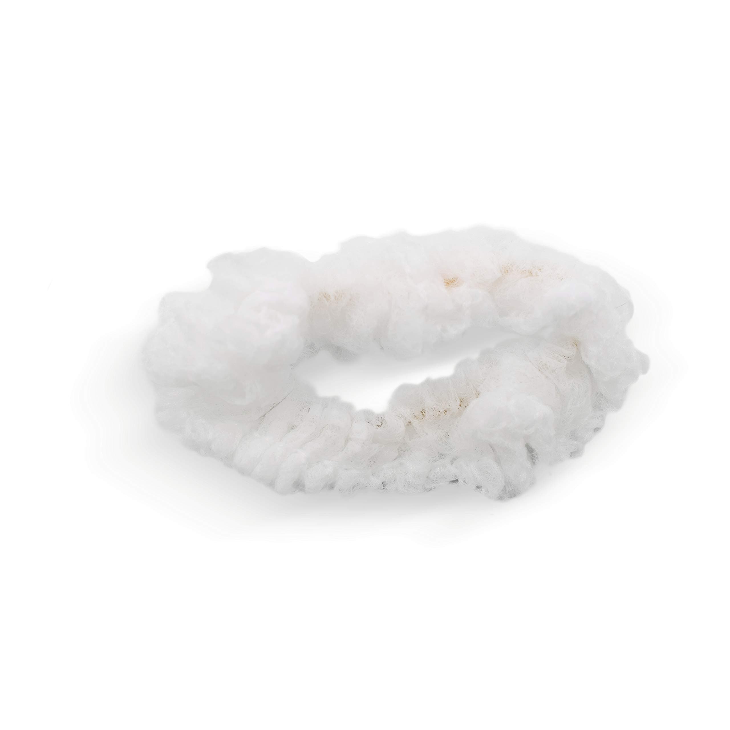 Canyon Rose Disposable Sunless Spray Tan/Spa Treatment Hair Tie Scrunchie, White 100 Count)