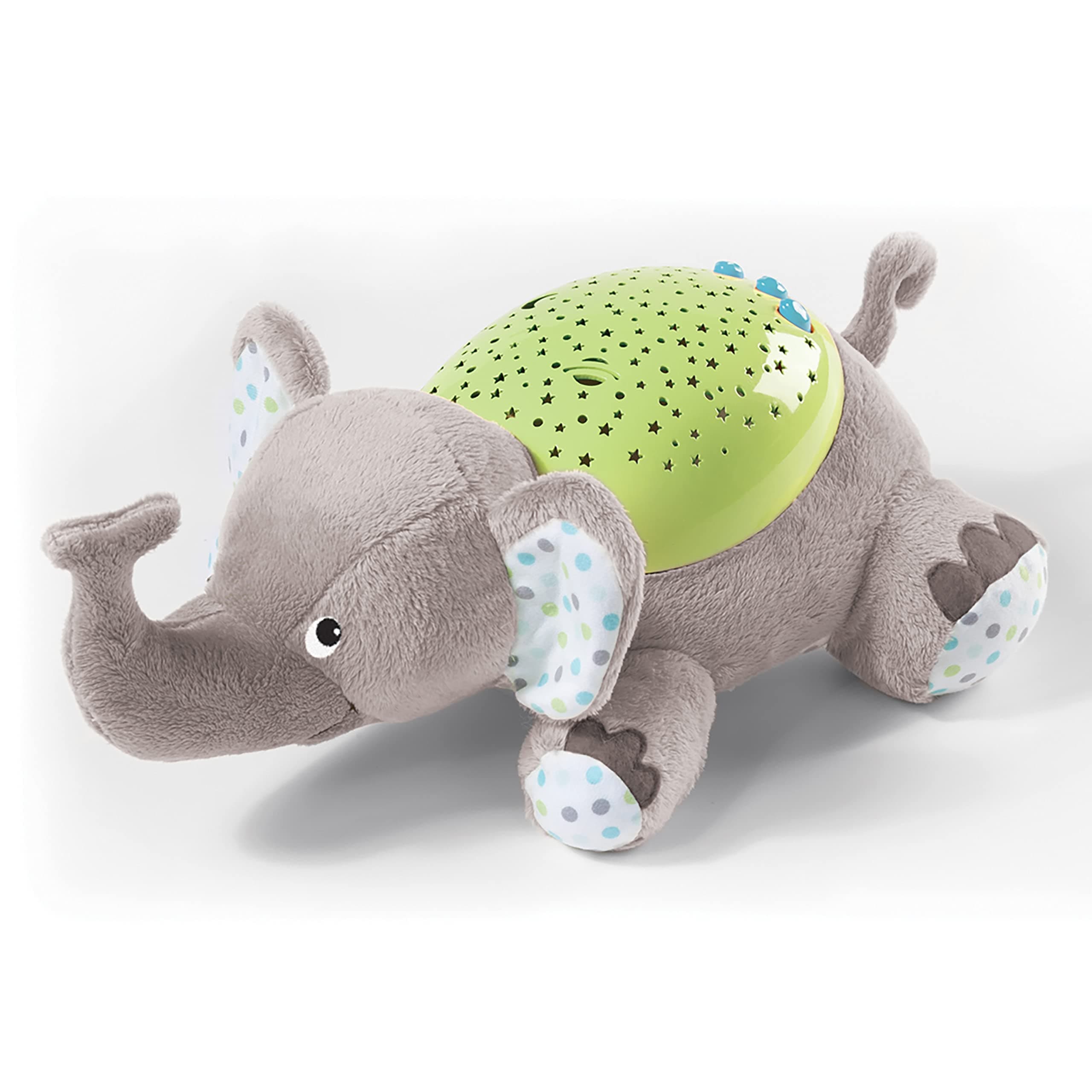 Summer Infant Slumber Buddies | Soft Plush Toy with 5 Songs & Nature Sounds, Starry Sky Display, Rhythmic Light Show | Timer with Auto Shut-Off, 3 Volume Control | Eddie the Elephant