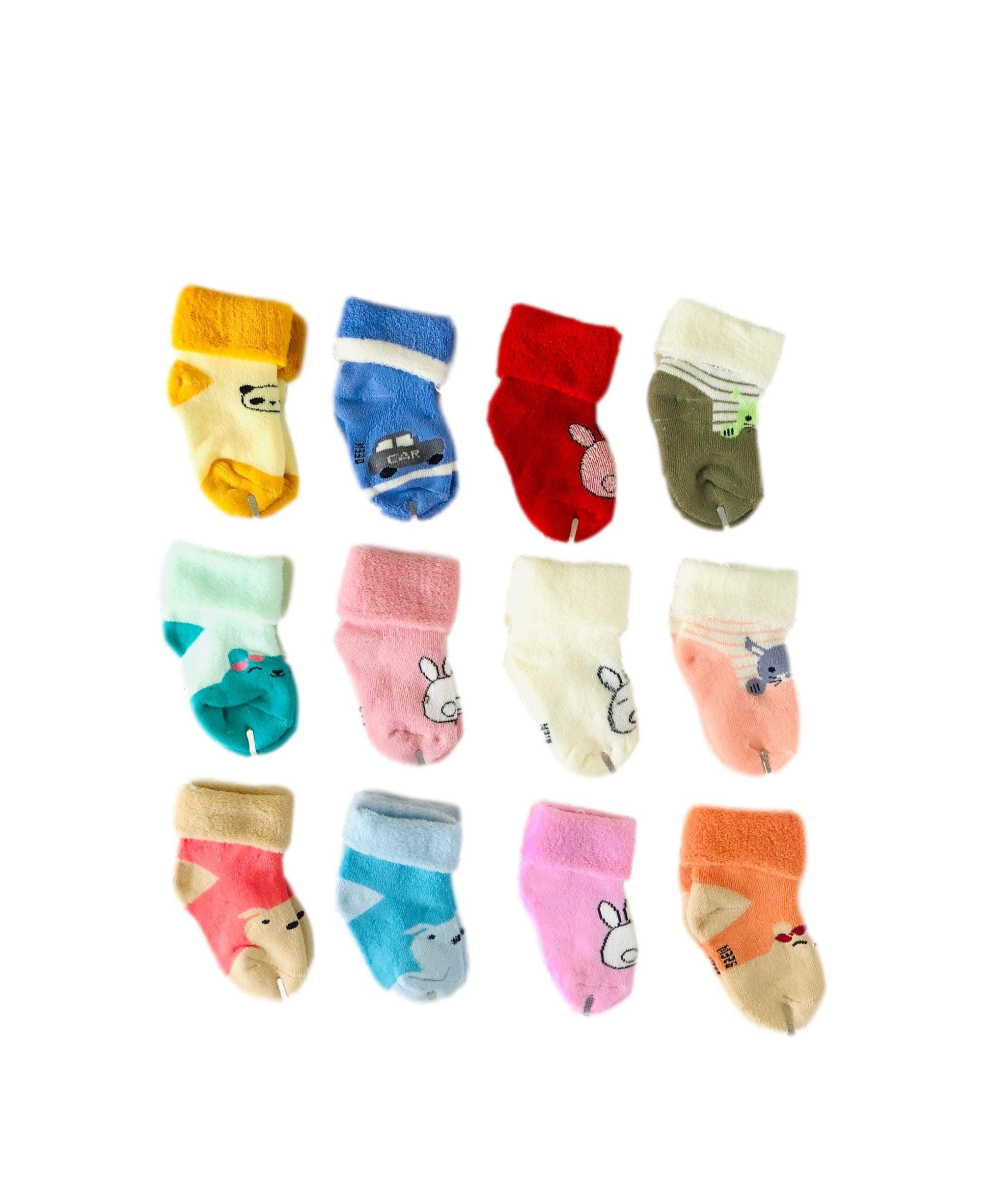Freshfoot Baby Boys Ankle Length Organic Cotton Socks For New Born Baby For 0-12 Months (Mixed Colour), Multicolor