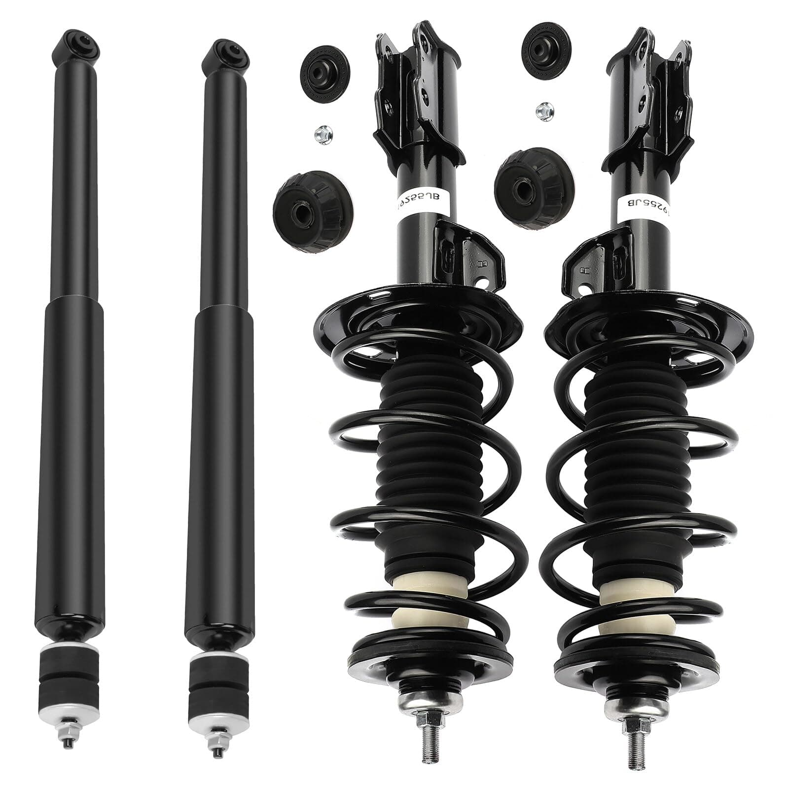Complete Struts Spring Assembly Front and Rear Struts Shock Coil Spring Fit for 2006-2011 for Toyota Yaris - 272289 343442