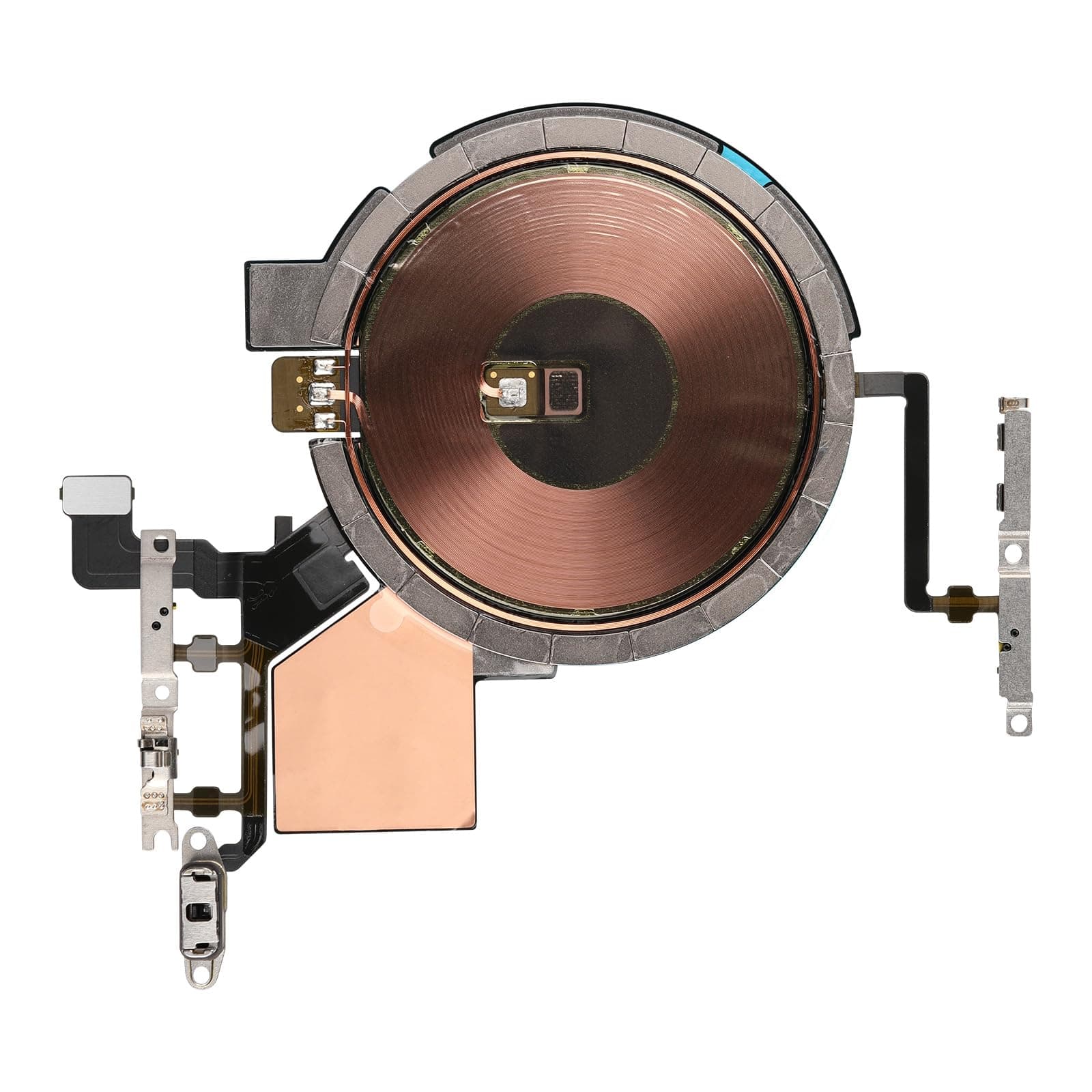 for iPhone 14 Pro MAX Power On/Off Volume Button Replacement Wireless Charging Power Volume Button Flex Cable Replacement Kit A2651, A2893, A2894, A2895, A2896