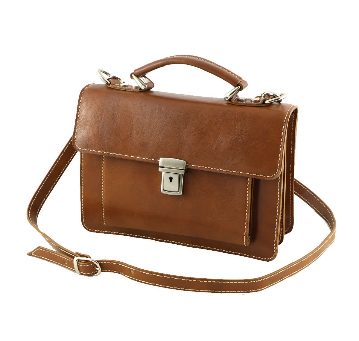 Mega Tuscany Men's Top-Handle Bag Gold Honey