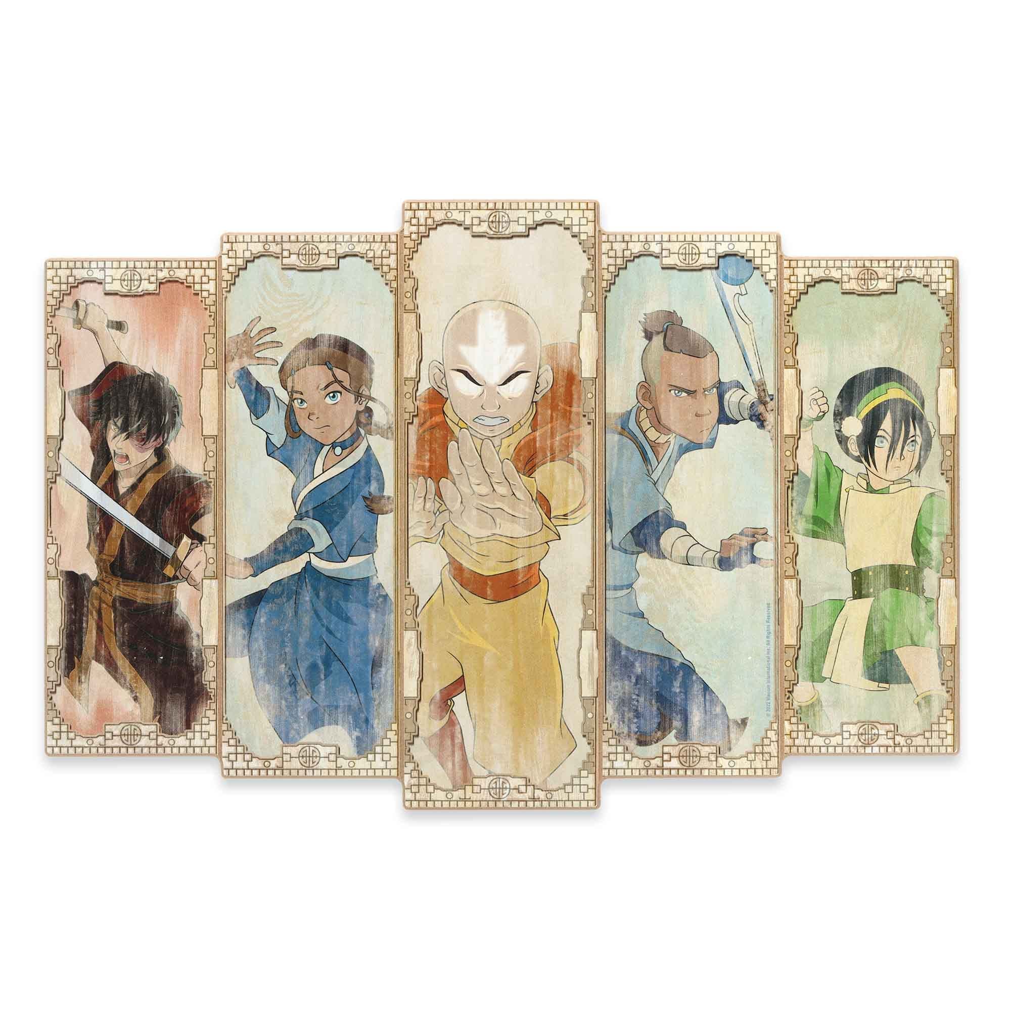 Nickelodeon Avatar: The Last Airbender Panel Wood Wall Decor - Avatar Picture for Kids' Bedroom or Play Room