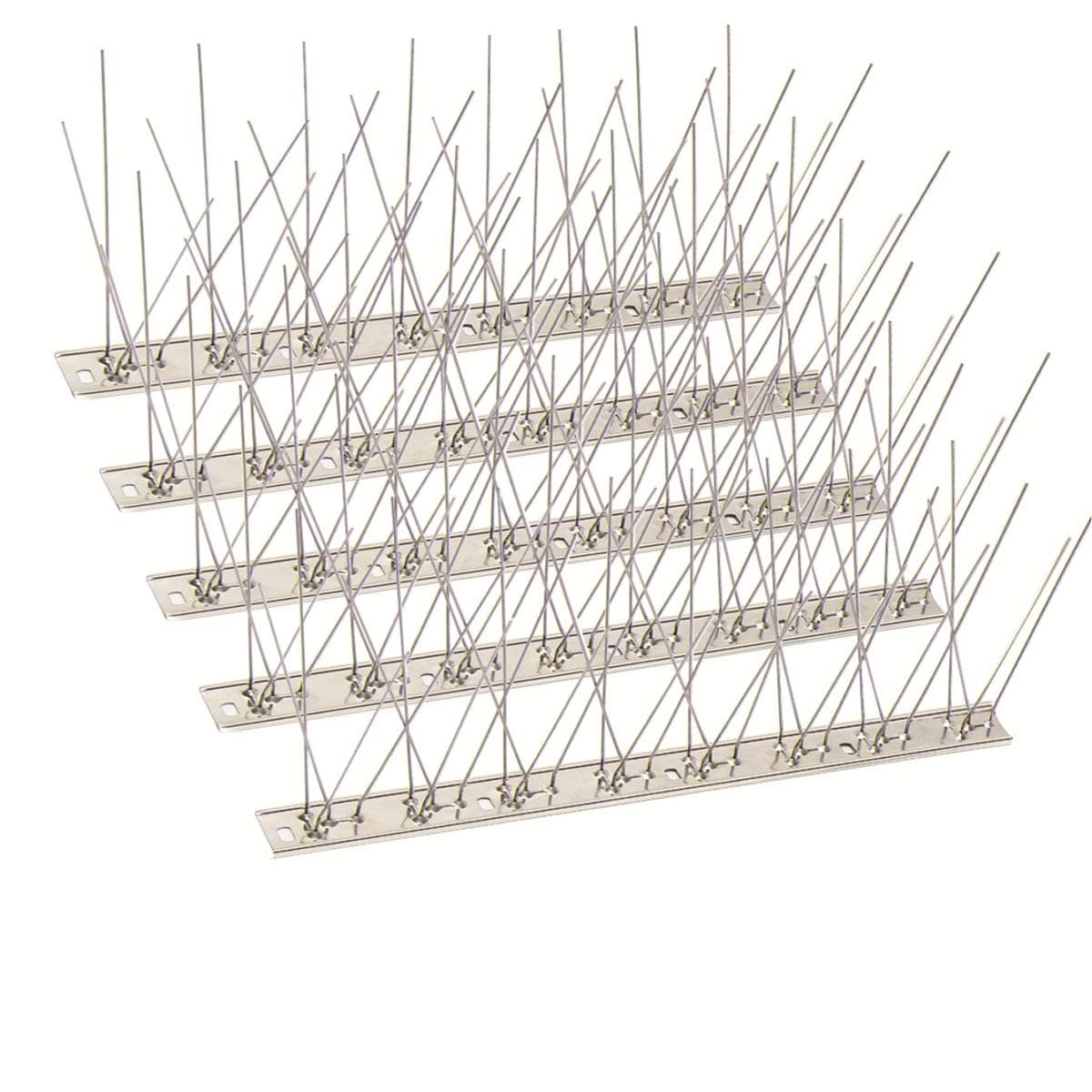 SEEKSEE 20 Pack Bird Spikes –13 inch Pigeon Spikes Anti-bird Nails Bird Repellent Metal Bird Deterant Spinners of Stainless Steel Bird Spikes for Pigeon and Other Small Birds (21.6 Feet)