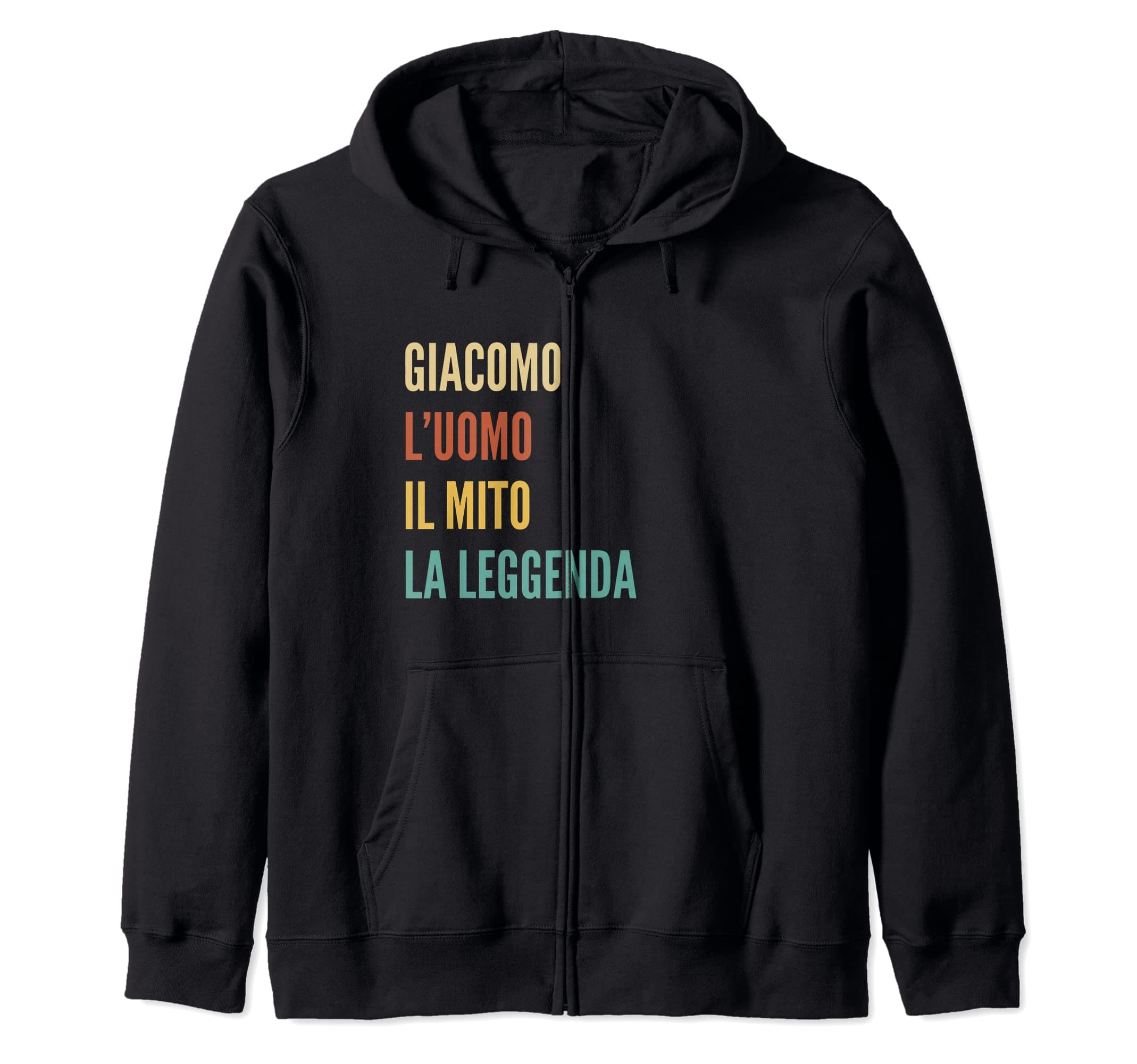 Funny Italian First Name Design - Giacomo Zip Hoodie