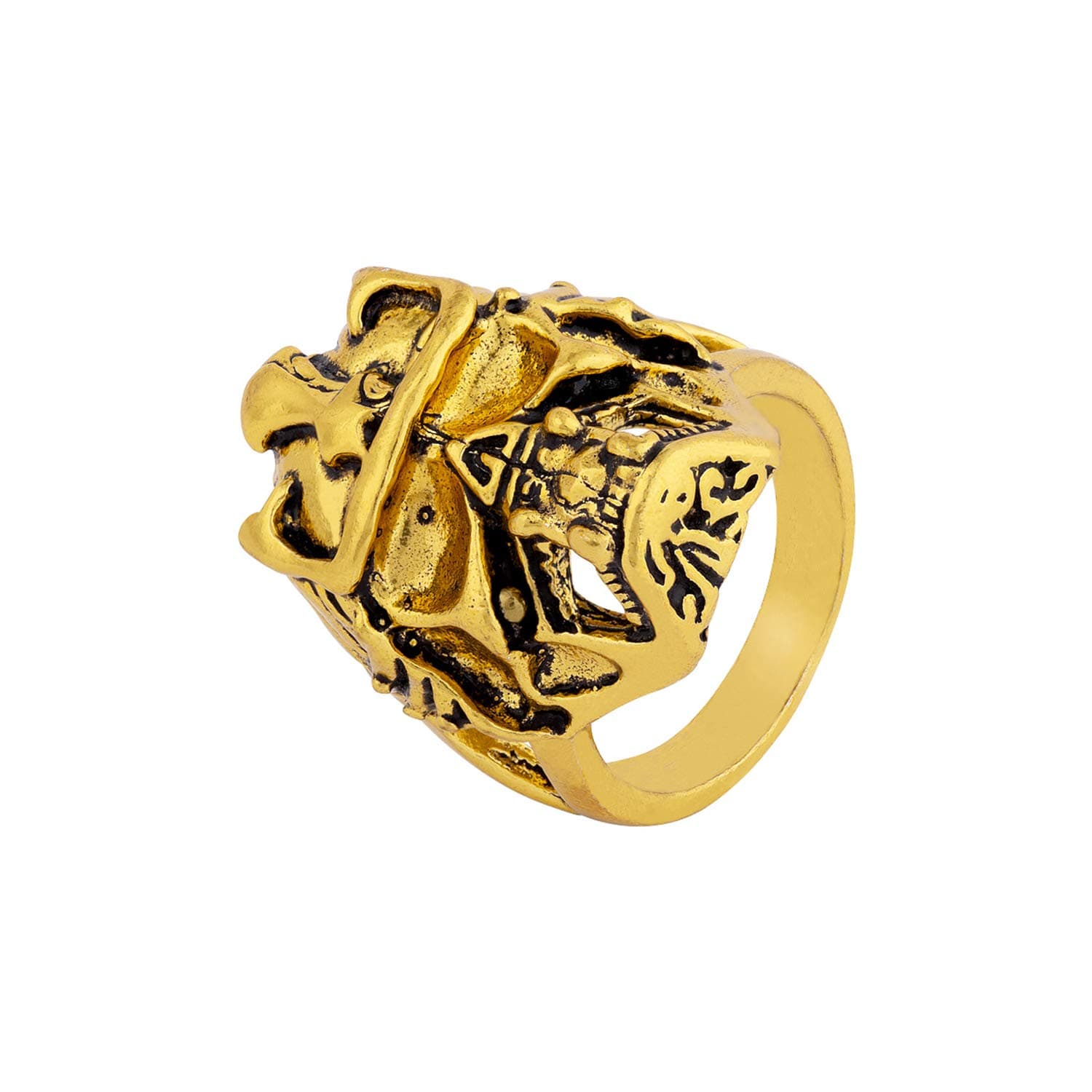 DARE Devil Collection Ring for Men (Golden) (8907617944074)