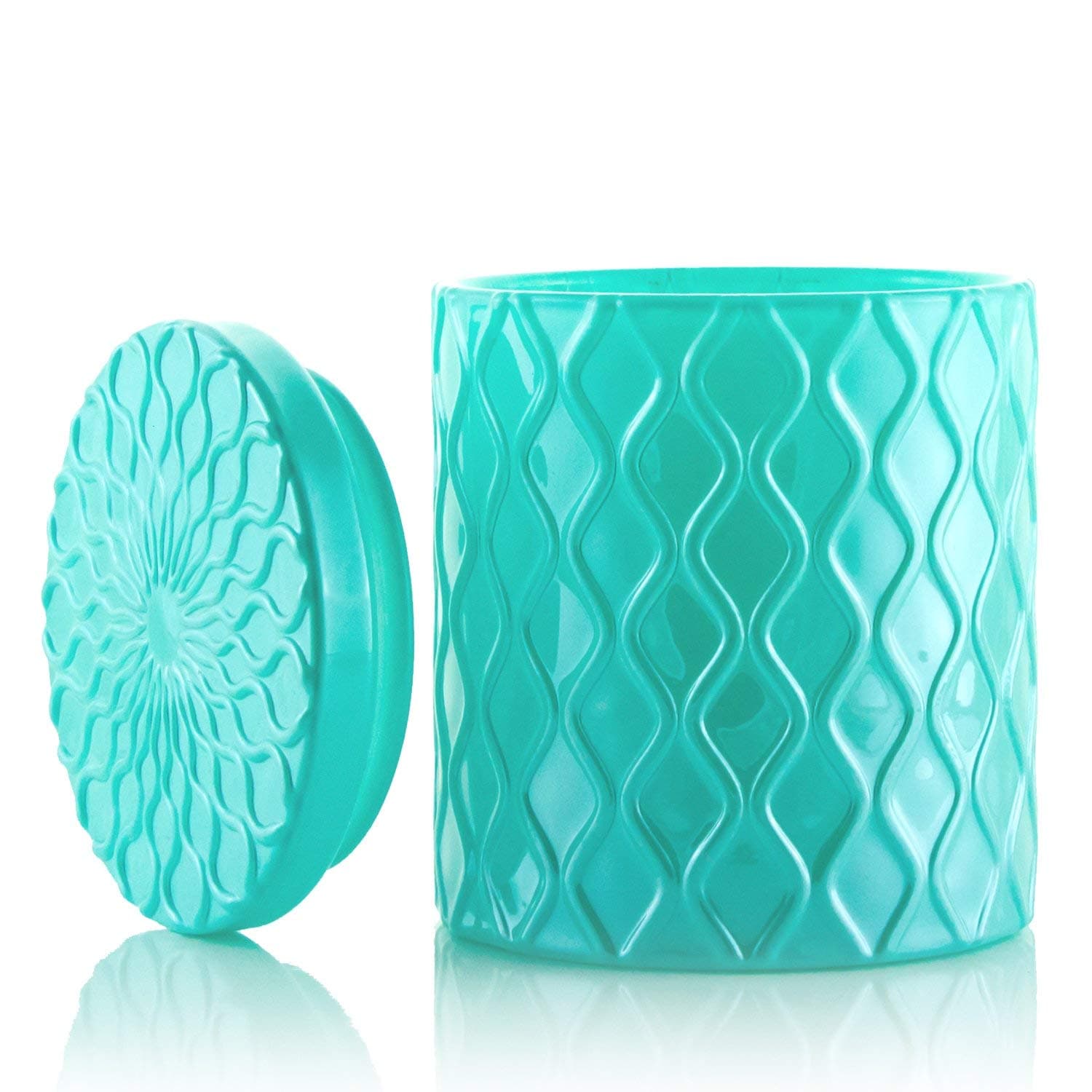 Candle Jars Empty Wholesale, Luxury Candle Containers, Glass Storage Jars, DIY Candle Making, Amaris in Cool Mint by DREAMVESSELS