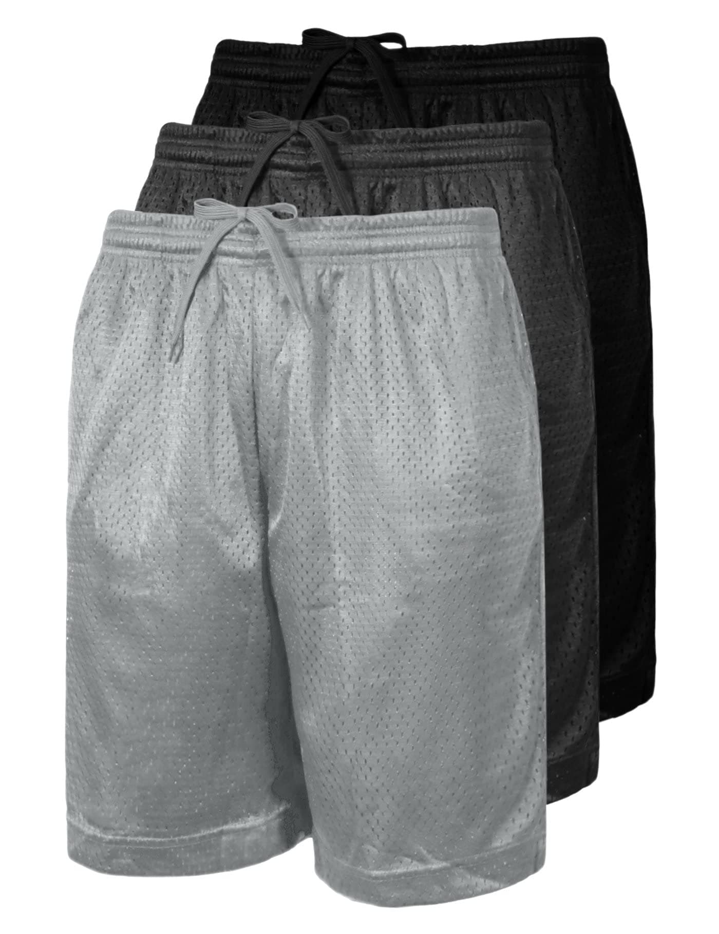 OLLIE ARNESMesh Basketball Shorts for Men, Athletic Gym Workout Short with Pockets (S-6X)